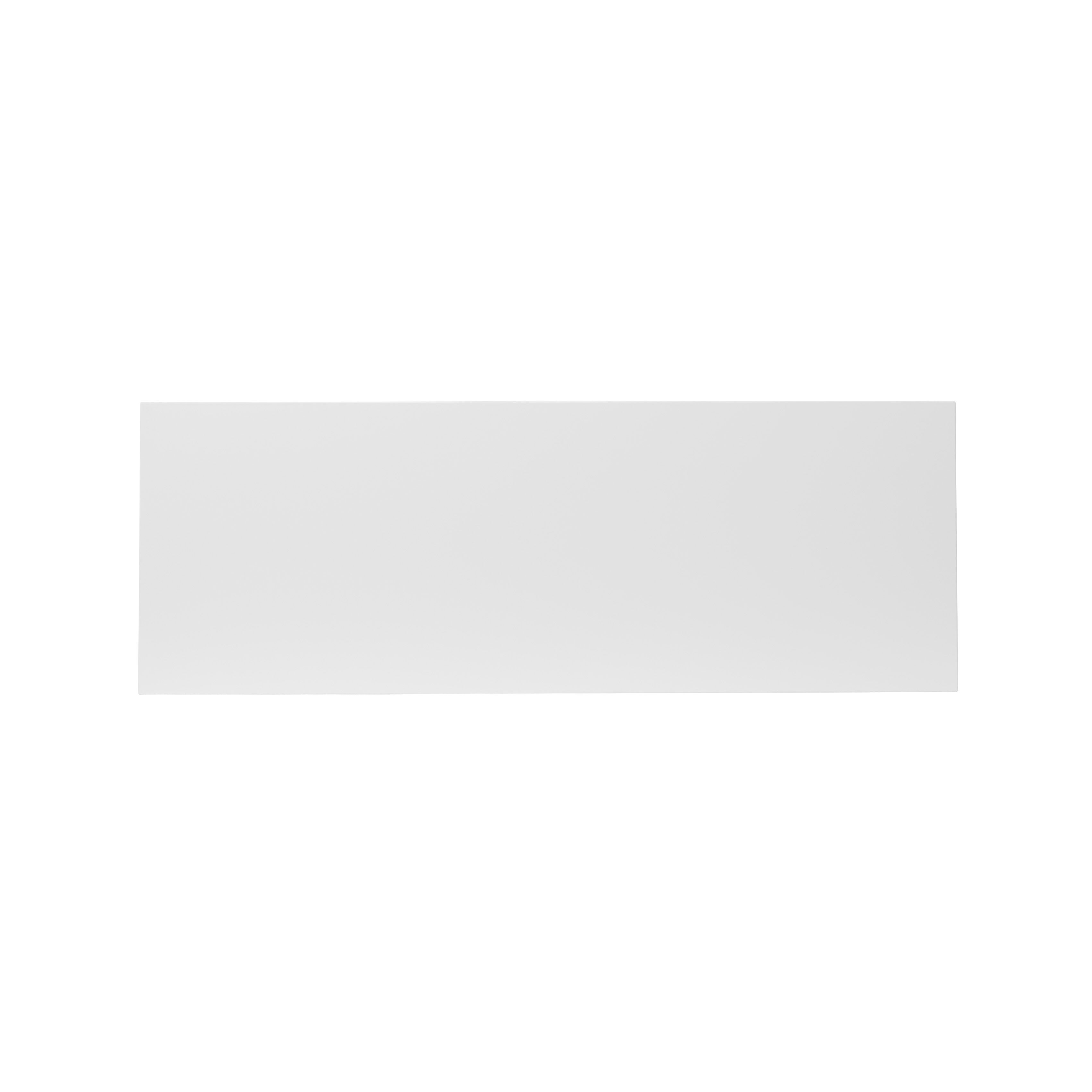 GoodHome Stevia Gloss white slab Drawer front, bridging door & bi fold door, (W)1000mm (H)356mm (T)18mm