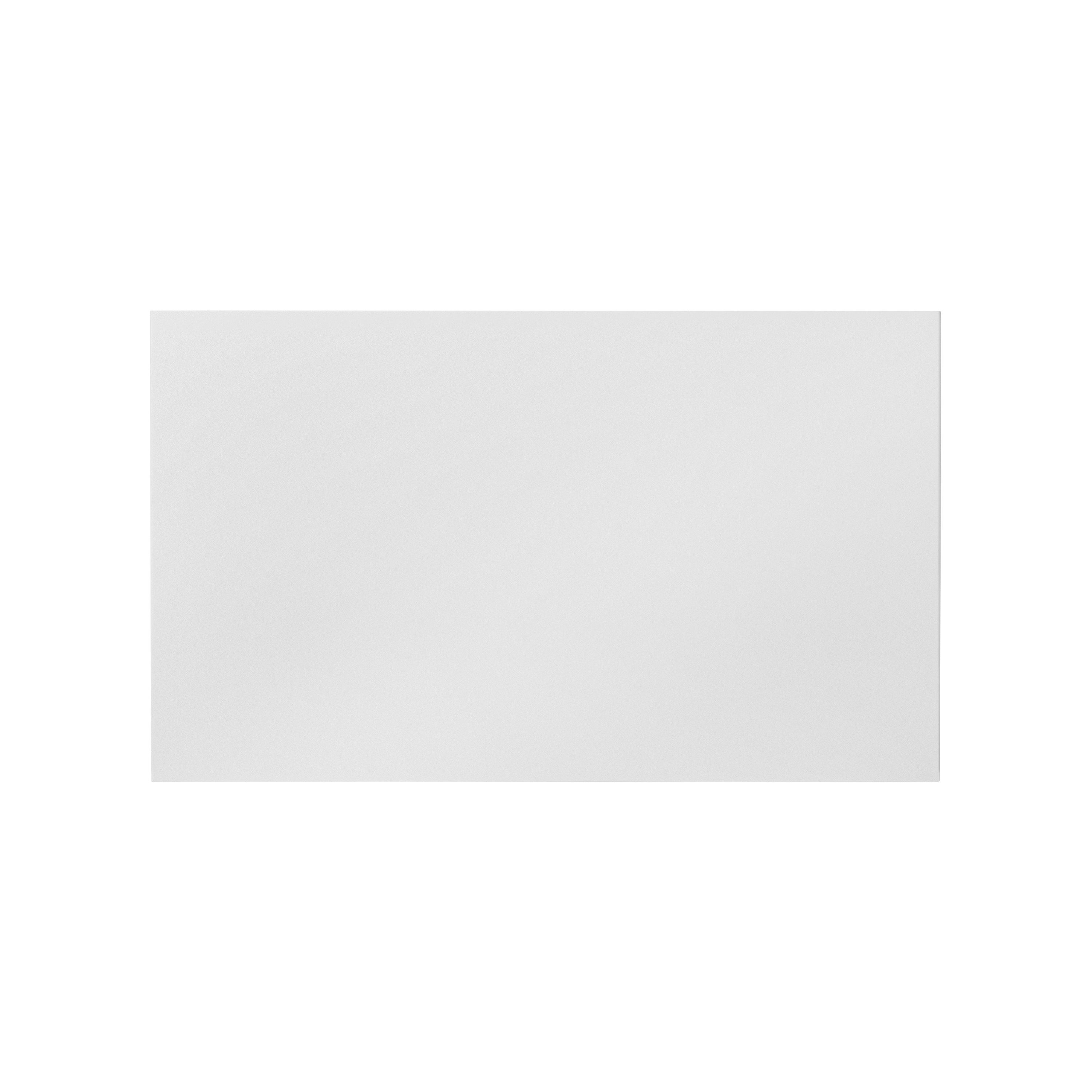 GoodHome Stevia Gloss white slab Drawer front, bridging door & bi fold door, (W)600mm (H)356mm (T)18mm
