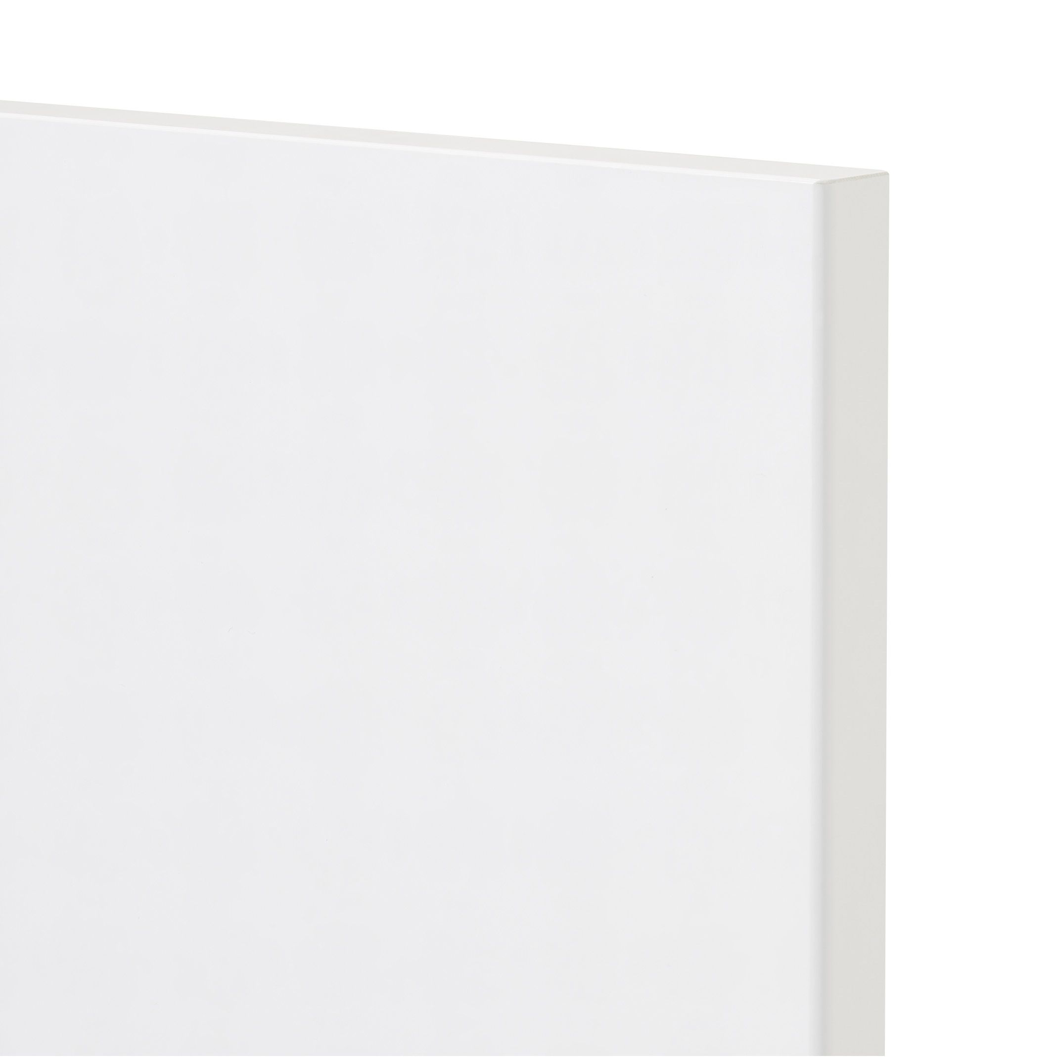 GoodHome Stevia Gloss white slab Drawer front, bridging door & bi fold door, (W)600mm (H)356mm (T)18mm