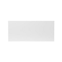 GoodHome Stevia Gloss white slab Drawer front, bridging door & bi fold door, (W)800mm (H)356mm (T)18mm
