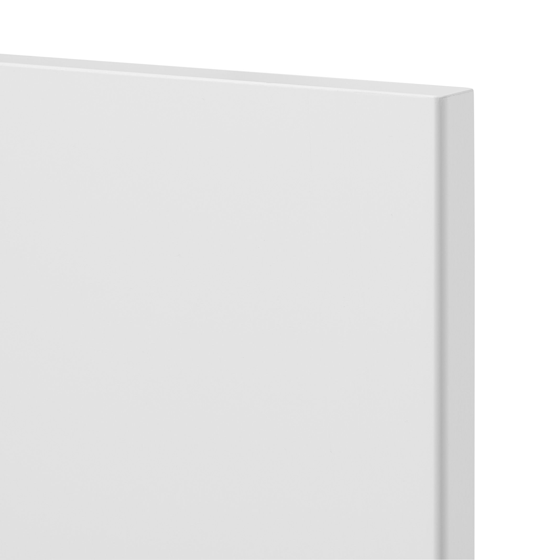 GoodHome Stevia Gloss white slab Drawer front (W)800mm, Pack of 3