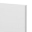 GoodHome Stevia Gloss white slab Drawerline Cabinet door, (W)300mm (H)715mm (T)18mm
