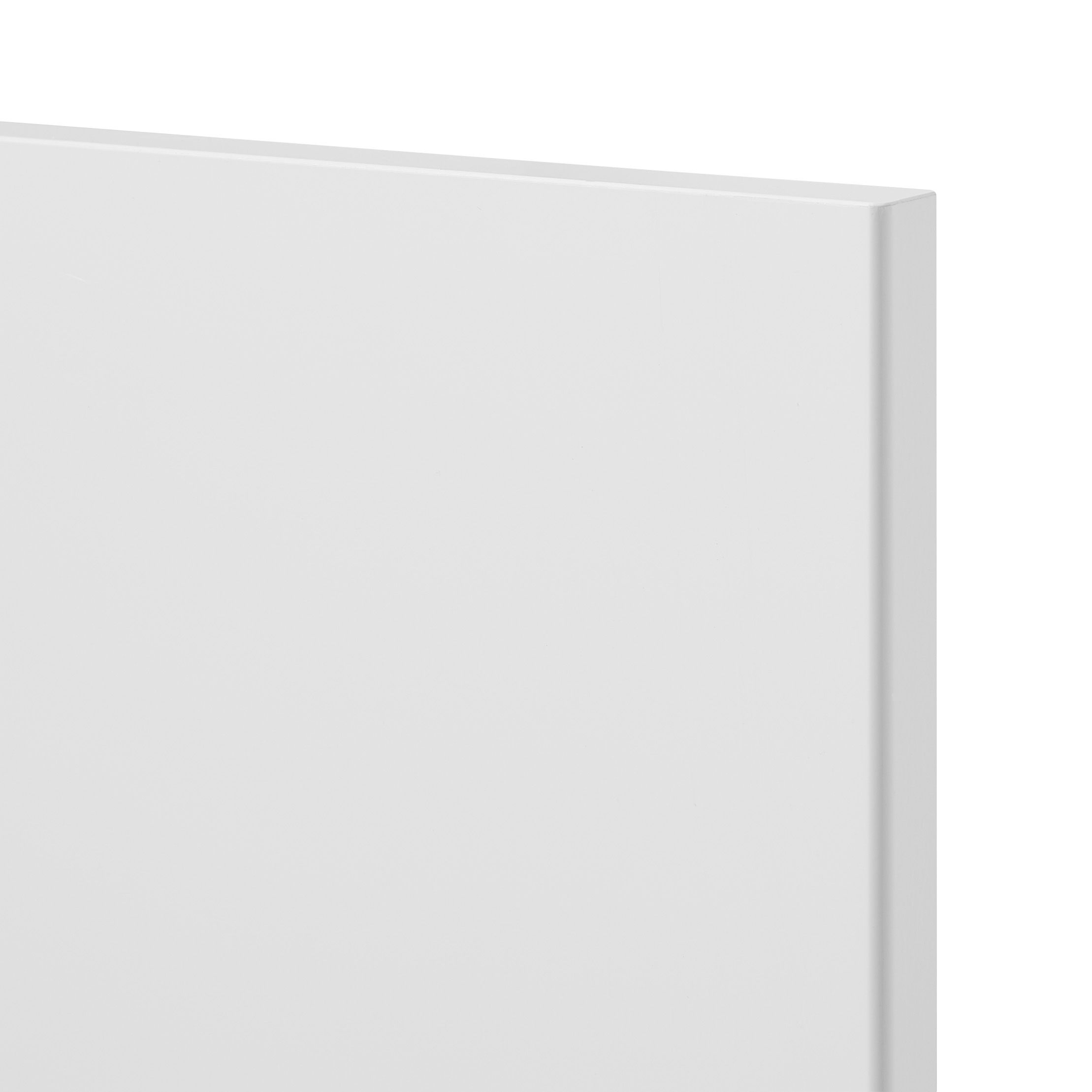 GoodHome Stevia Gloss white slab Drawerline Cabinet door, (W)400mm (H)715mm (T)18mm