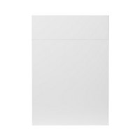 GoodHome Stevia Gloss white slab Drawerline Cabinet door, (W)500mm (H)715mm (T)18mm
