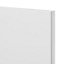 GoodHome Stevia Gloss white slab Highline Cabinet door (W)400mm (H)715mm (T)18mm