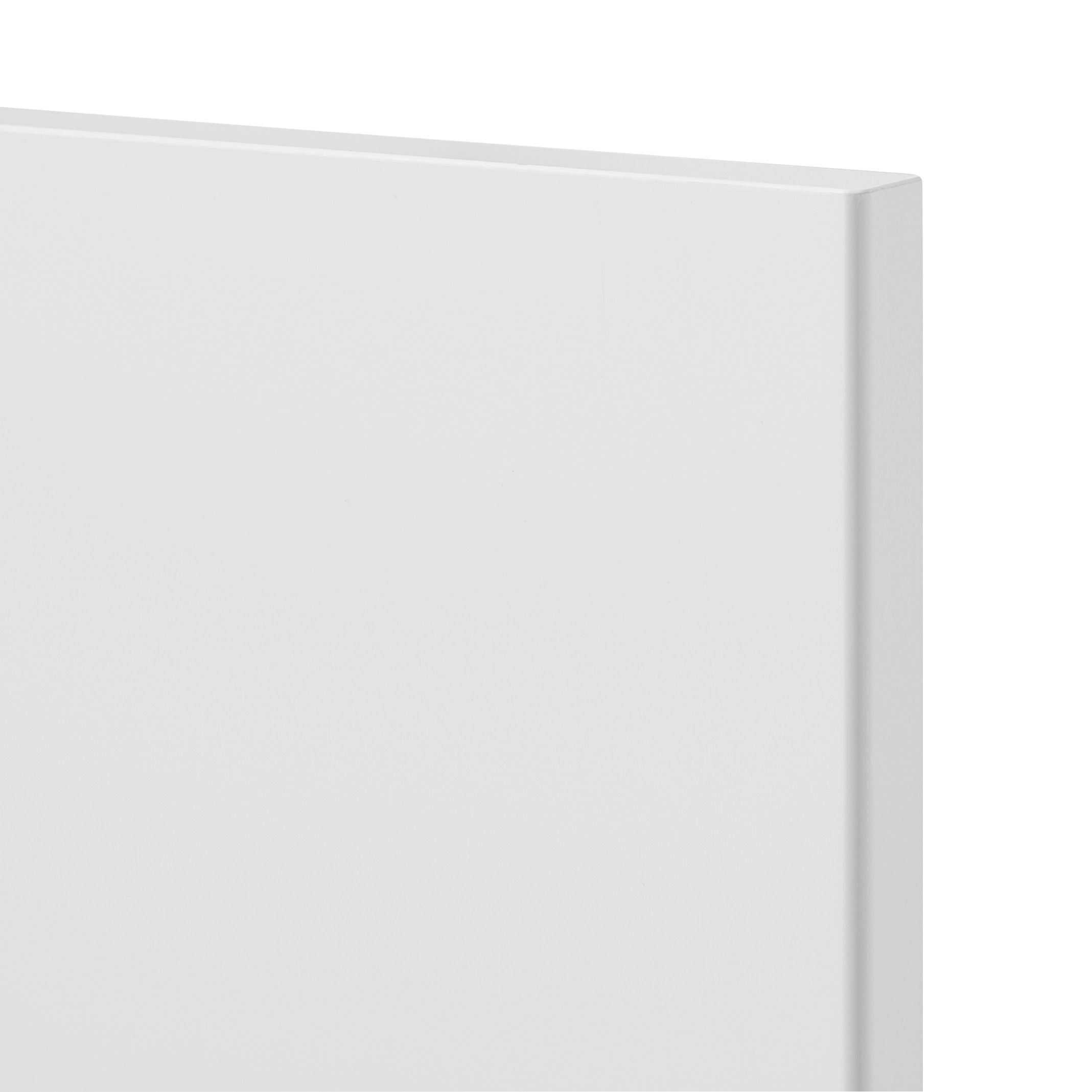 GoodHome Stevia Gloss white slab Larder Cabinet door (W)300mm (H)1287mm (T)18mm