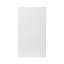 GoodHome Stevia Gloss white slab Multi drawer front (W)400mm, Pack of 4