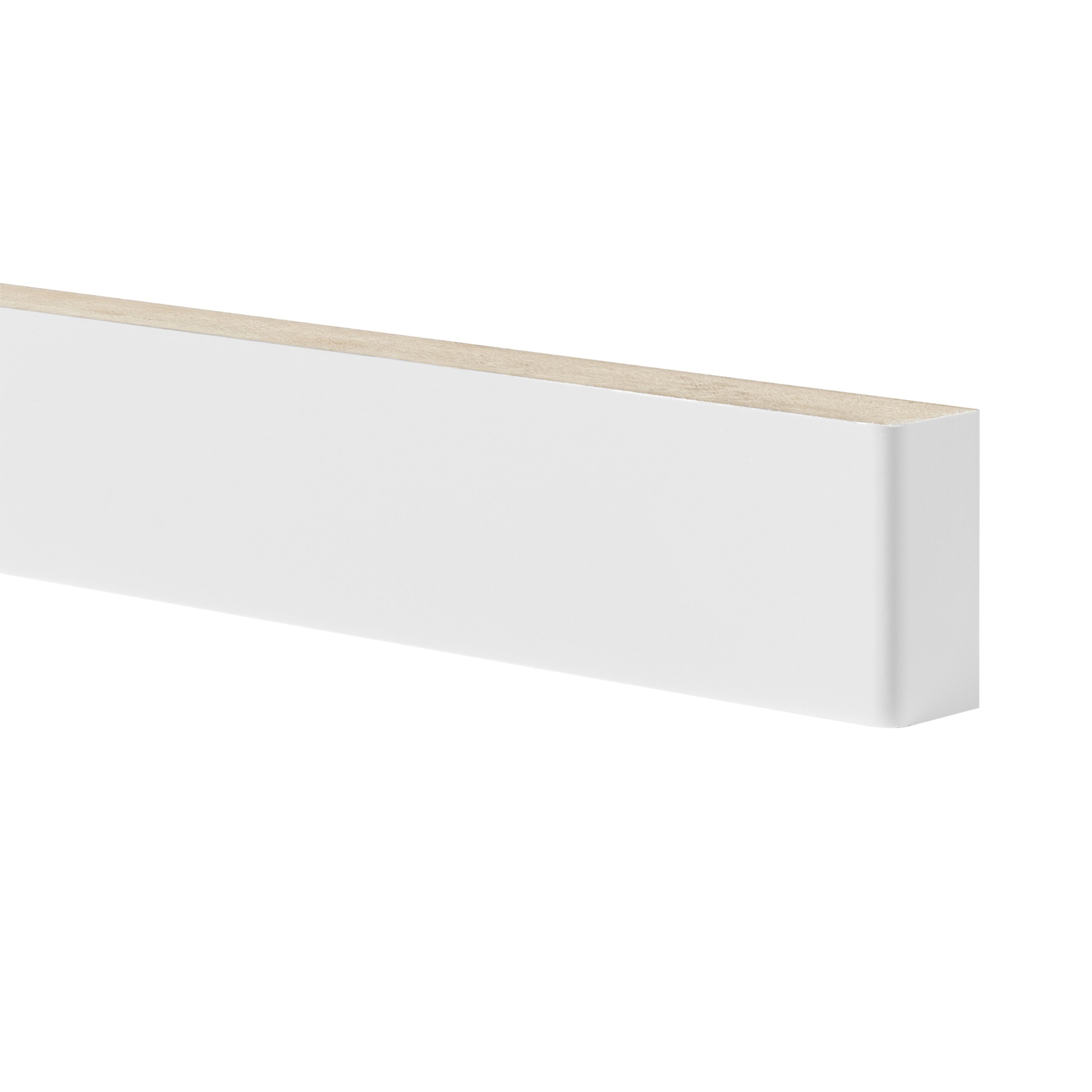 GoodHome Stevia Gloss white slab Standard Appliance Filler panel (H)58mm (W)597mm