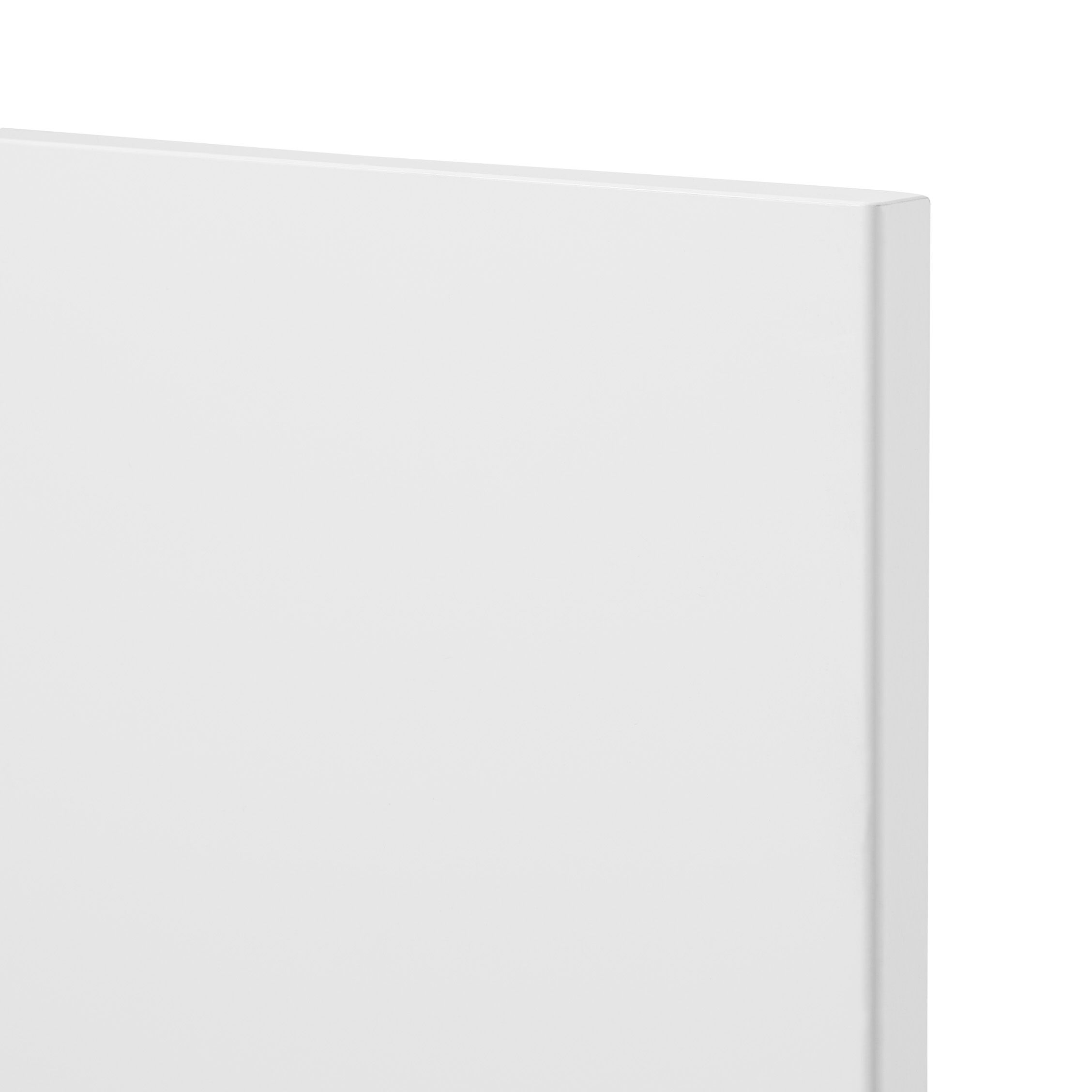 GoodHome Stevia Gloss white slab Tall appliance Cabinet door (W)600mm (H)723mm (T)18mm