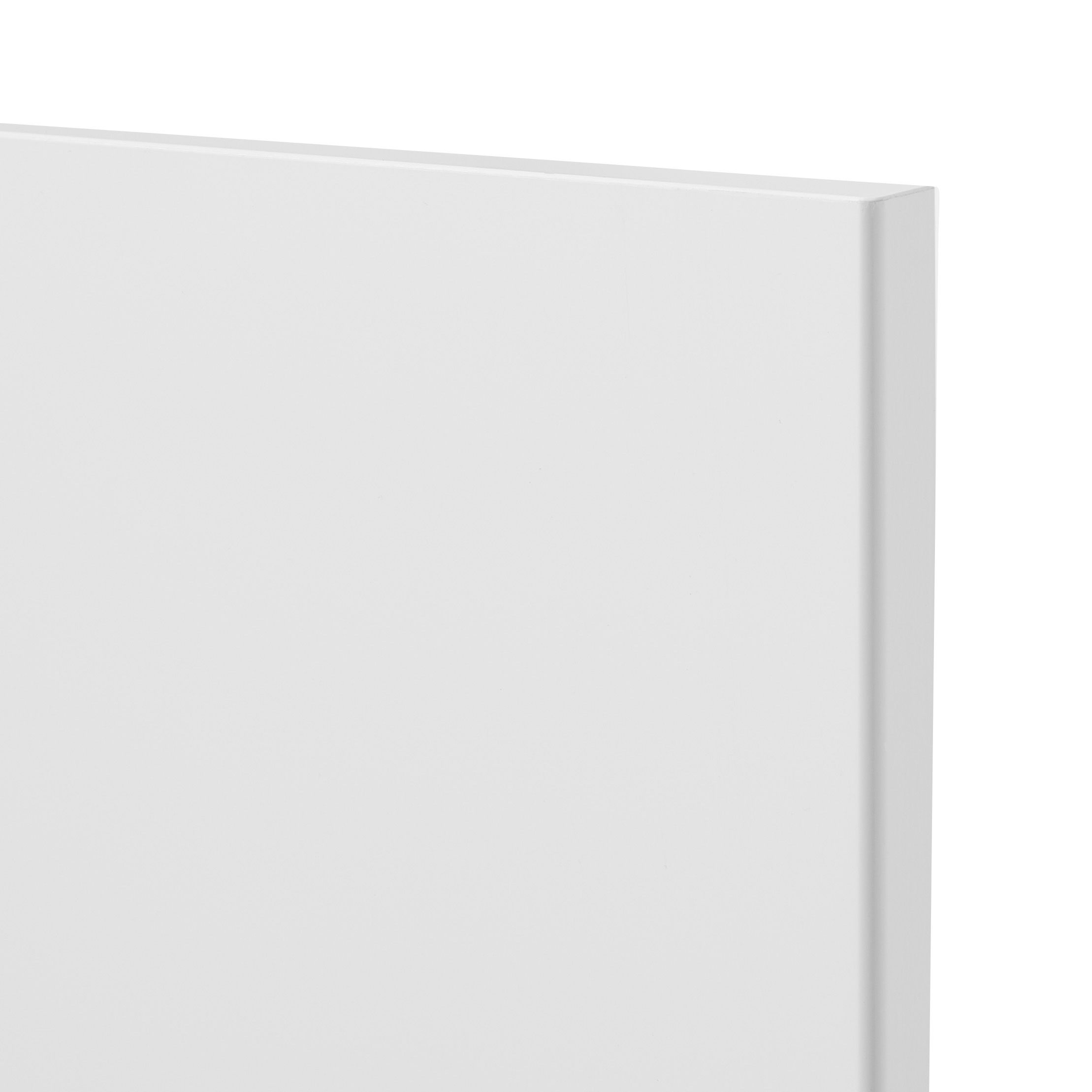 GoodHome Stevia Gloss white slab Tall appliance Cabinet door (W)600mm (H)806mm (T)18mm