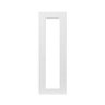 GoodHome Stevia Gloss white slab Tall glazed Cabinet door (W)300mm (H)895mm (T)18mm