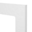GoodHome Stevia Gloss white slab Tall glazed Cabinet door (W)300mm (H)895mm (T)18mm