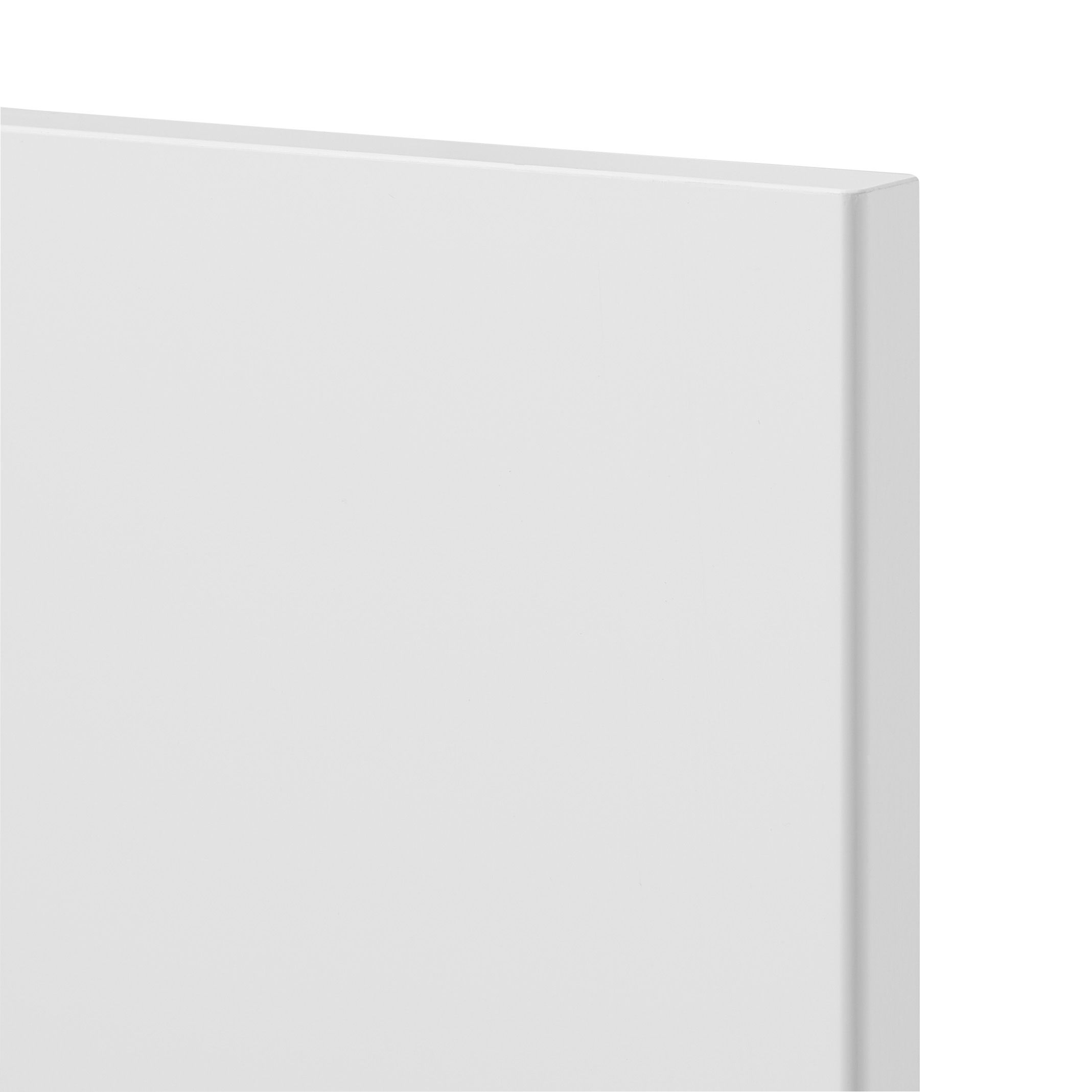 GoodHome Stevia Gloss white slab Tall larder Cabinet door (W)500mm (H)1467mm (T)18mm