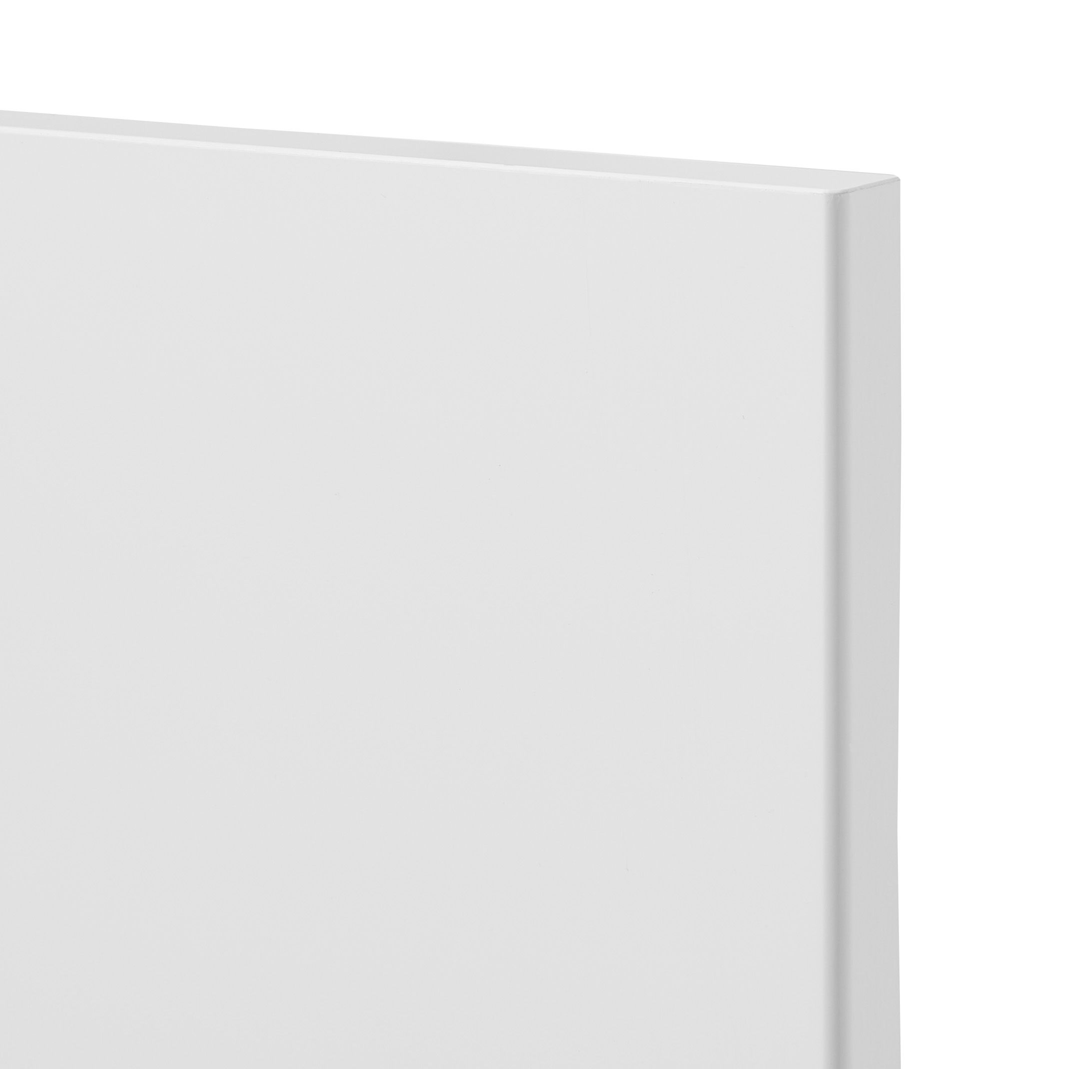 GoodHome Stevia Gloss white slab Tall larder Cabinet door (W)600mm (H)1467mm (T)18mm