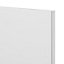 GoodHome Stevia Gloss white slab Tall wall Cabinet door (W)300mm (H)895mm (T)18mm