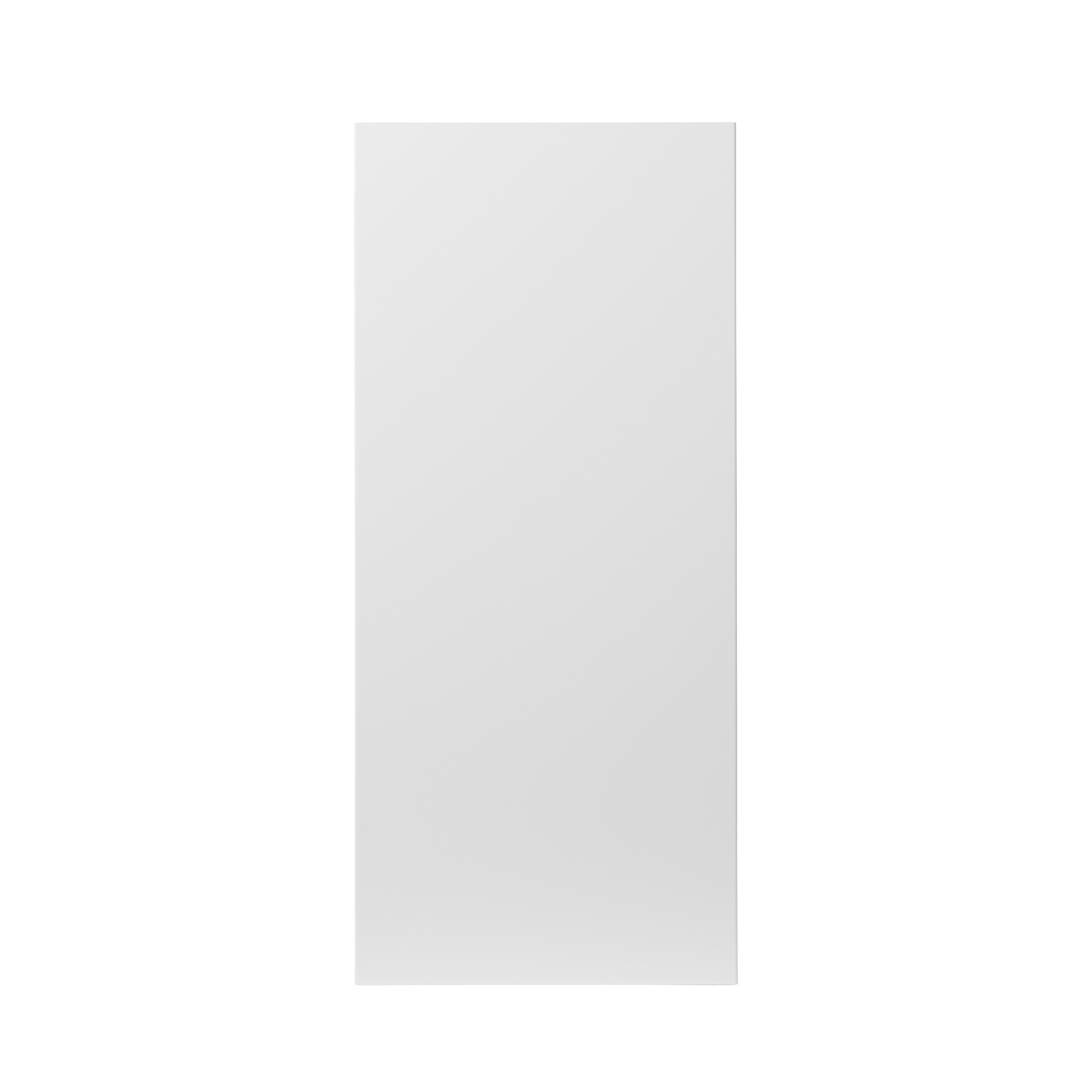 GoodHome Stevia Gloss white slab Tall wall Cabinet door (W)400mm (H)895mm (T)18mm