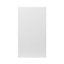 GoodHome Stevia Gloss white slab Tall wall Cabinet door (W)500mm (H)895mm (T)18mm