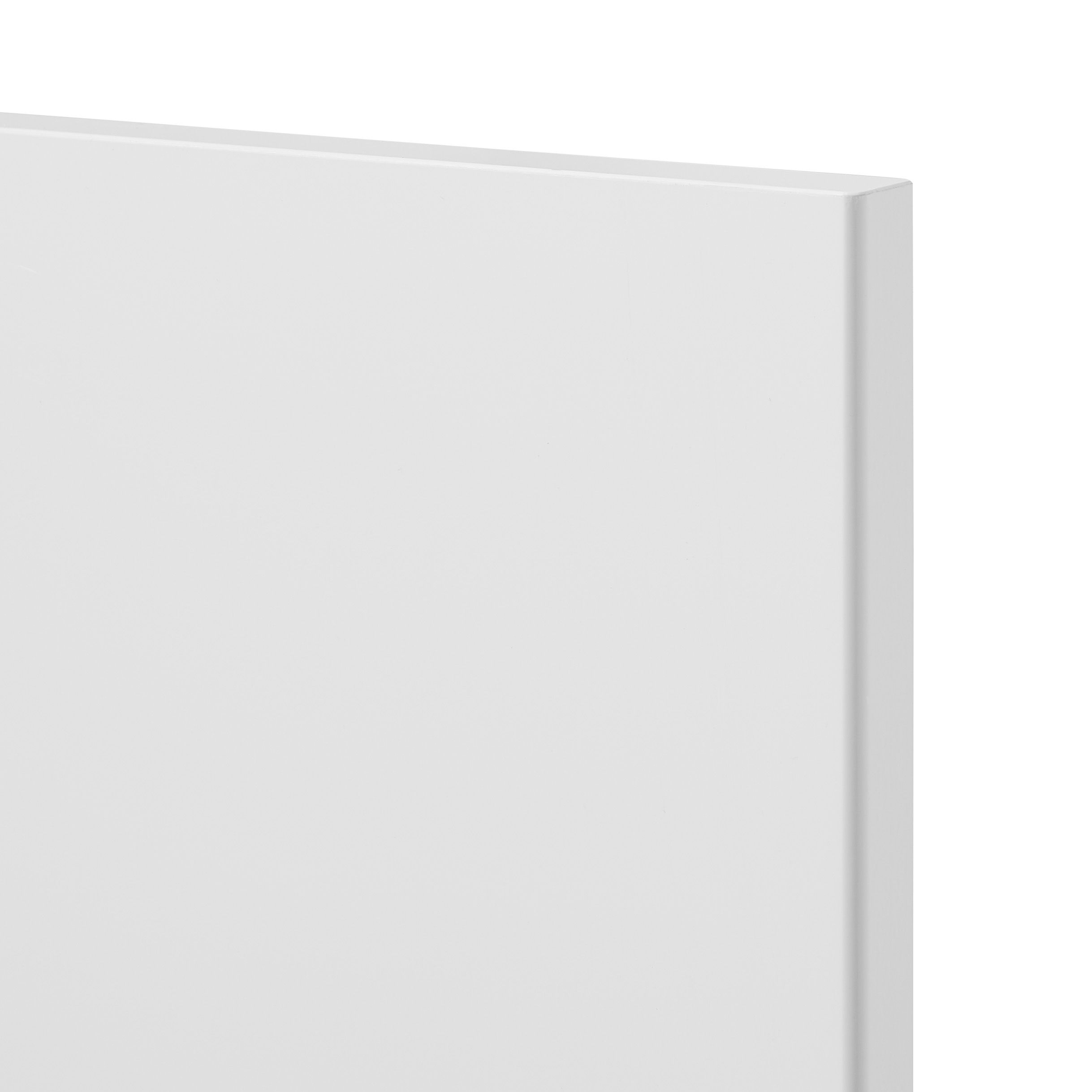 GoodHome Stevia Gloss white slab Tall wall Cabinet door (W)500mm (H)895mm (T)18mm