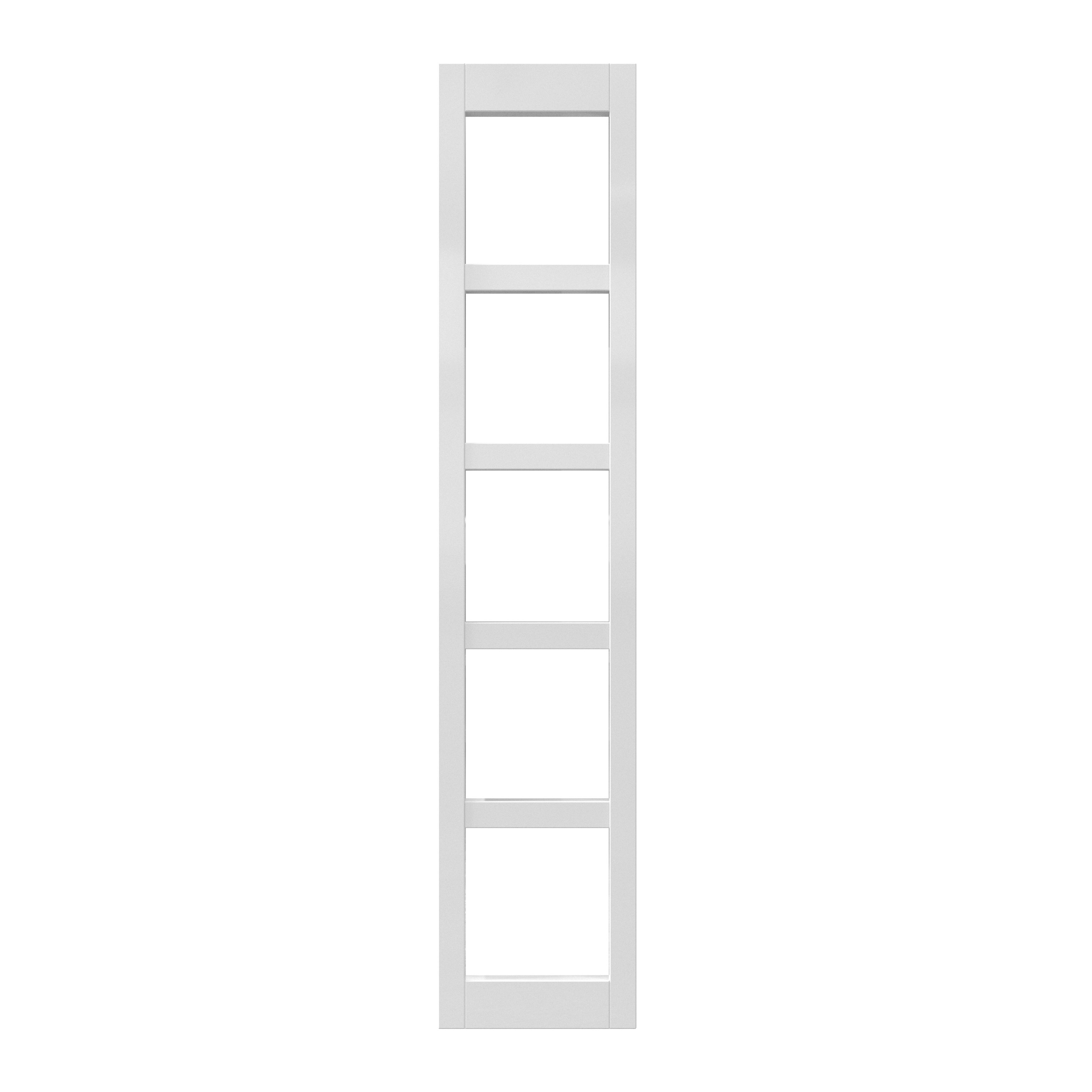 GoodHome Stevia Gloss White Wine rack fascia, (H)715mm (W)147mm