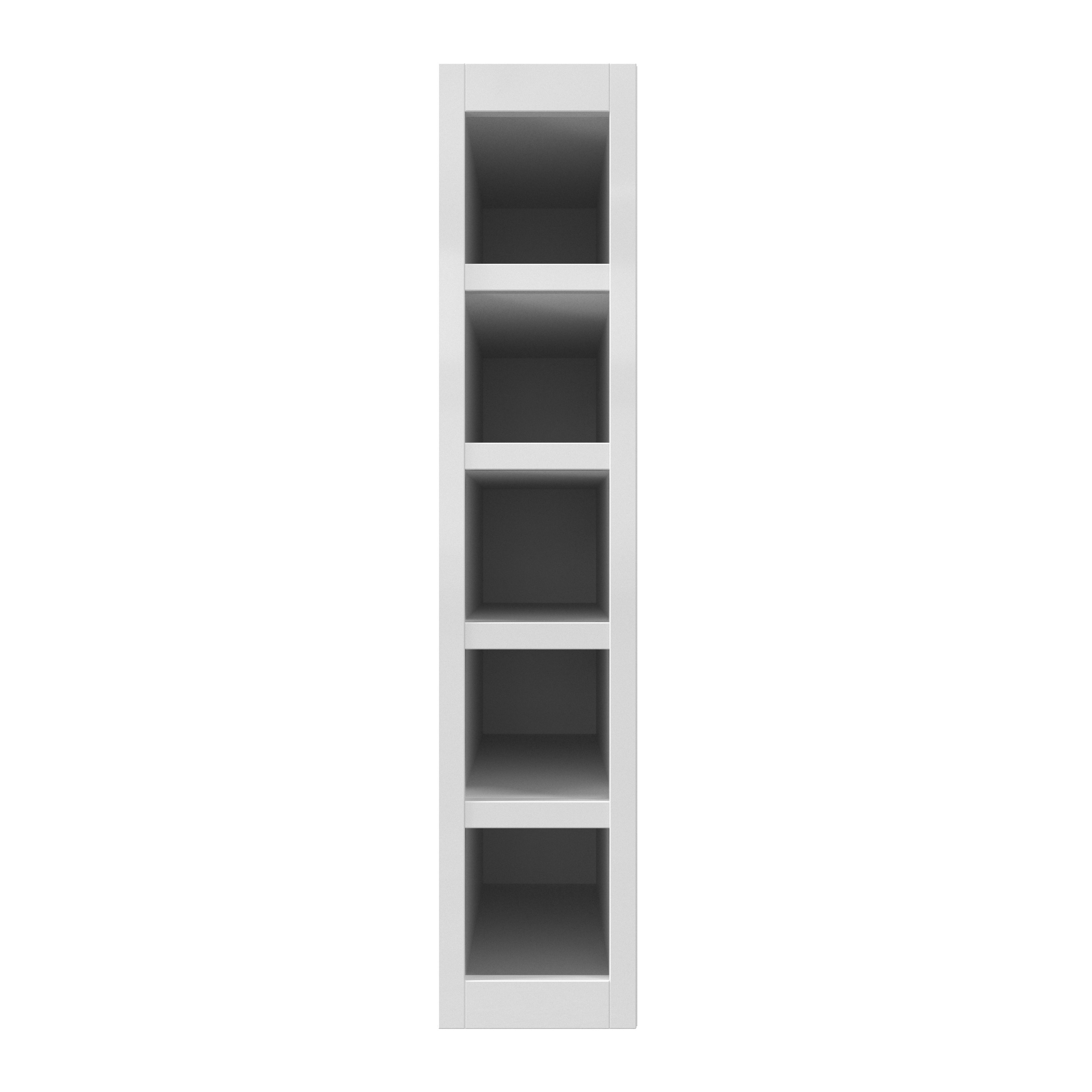 GoodHome Stevia Gloss White Wine rack fascia, (H)715mm (W)147mm