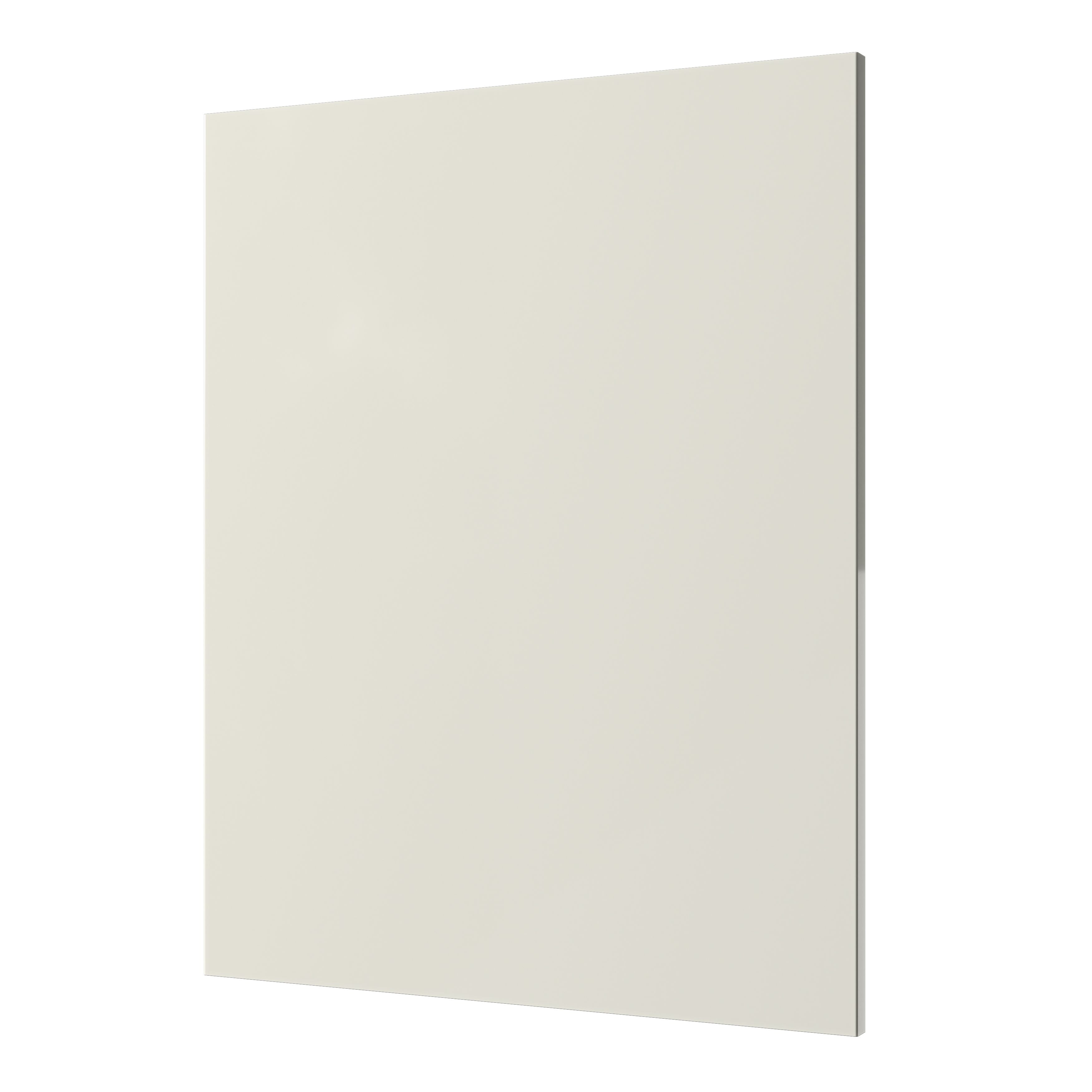 GoodHome Stevia Innovo handleless gloss cream slab Blanking panel (H)715mm (W)595mm