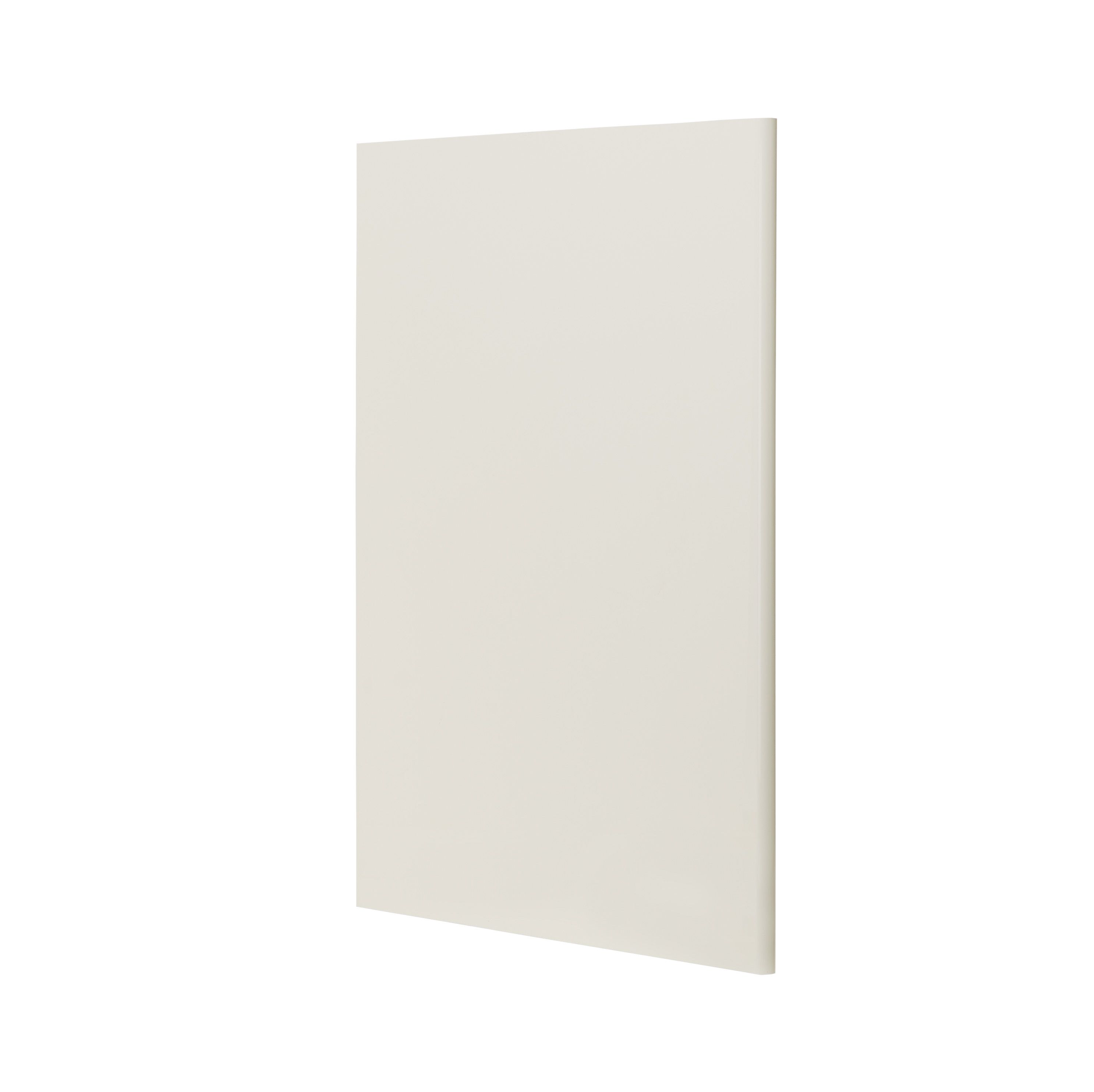 GoodHome Stevia Innovo handleless gloss cream slab Blanking panel (H)934mm (W)640mm