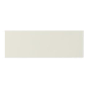 GoodHome Stevia Innovo handleless gloss cream slab Drawer front, bridging door & bi fold door, (W)1000mm