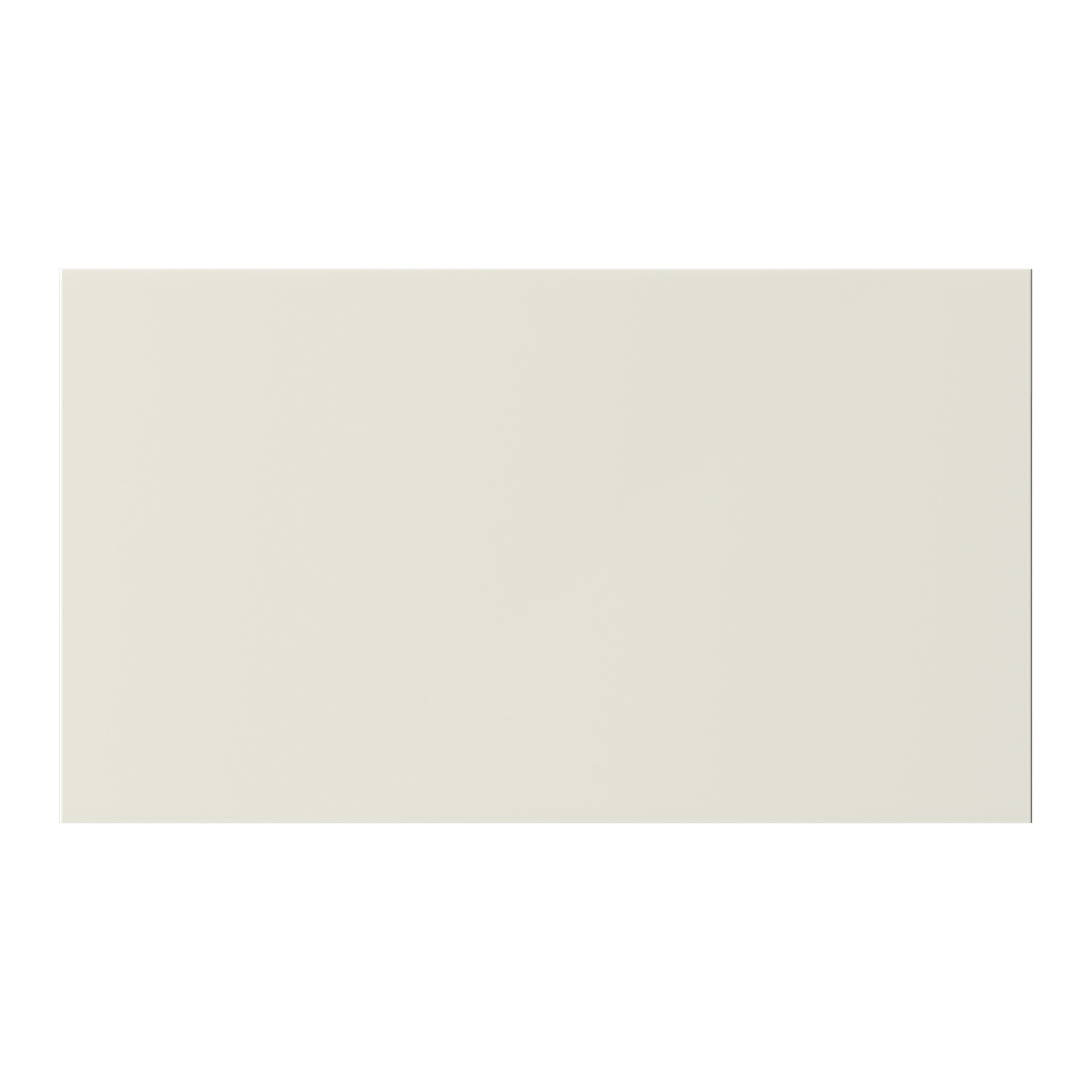 GoodHome Stevia Innovo handleless gloss cream slab Drawer front, bridging door & bi fold door, (W)600mm