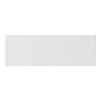 GoodHome Stevia Innovo handleless gloss white slab Drawer front, bridging door & bi fold door, (W)1000mm (H)340mm (T)18mm