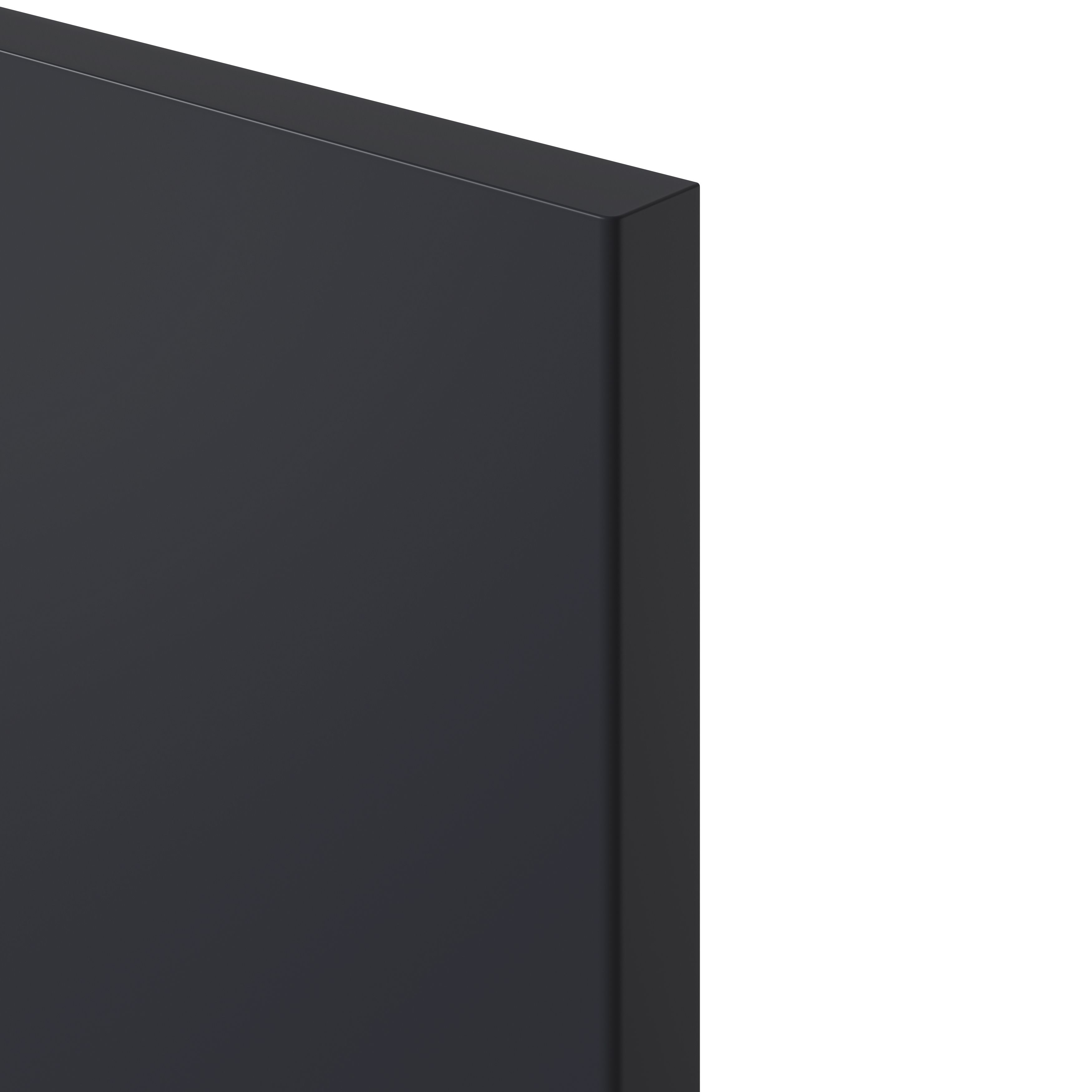 GoodHome Stevia Innovo handleless matt blue slab Drawer front, bridging door & bi fold door, (W)500mm (H)340mm (T)18mm
