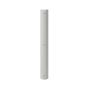 GoodHome Stevia Innovo handleless matt grey slab Standard Corner post, (W)34mm (H)715mm