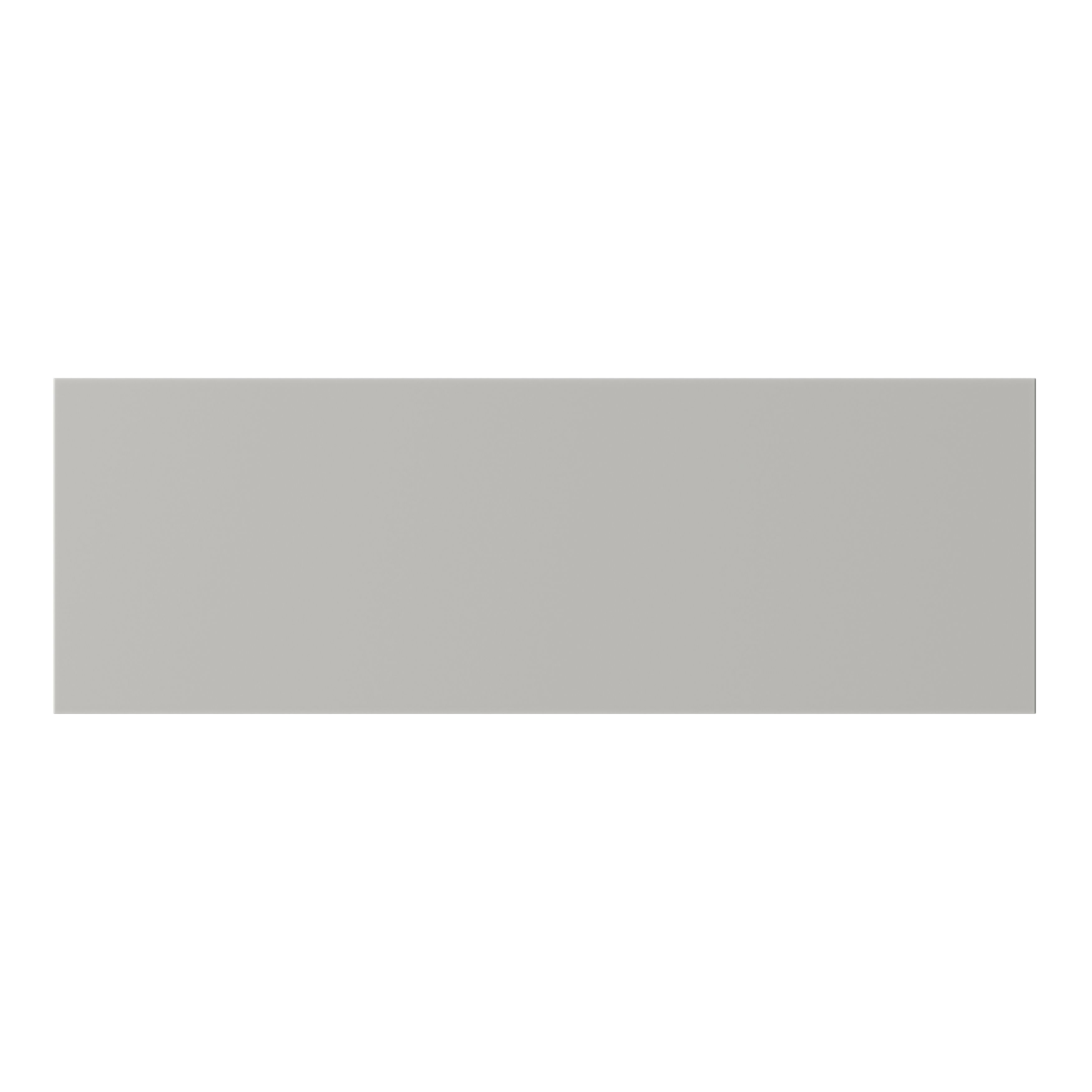 GoodHome Stevia Innovo handleless matt pewter grey slab Drawer front, bridging door & bi fold door, (W)1000mm (H)340mm (T)18mm