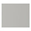 GoodHome Stevia Innovo handleless matt pewter grey slab Drawer front, bridging door & bi fold door, (W)400mm (H)340mm (T)18mm