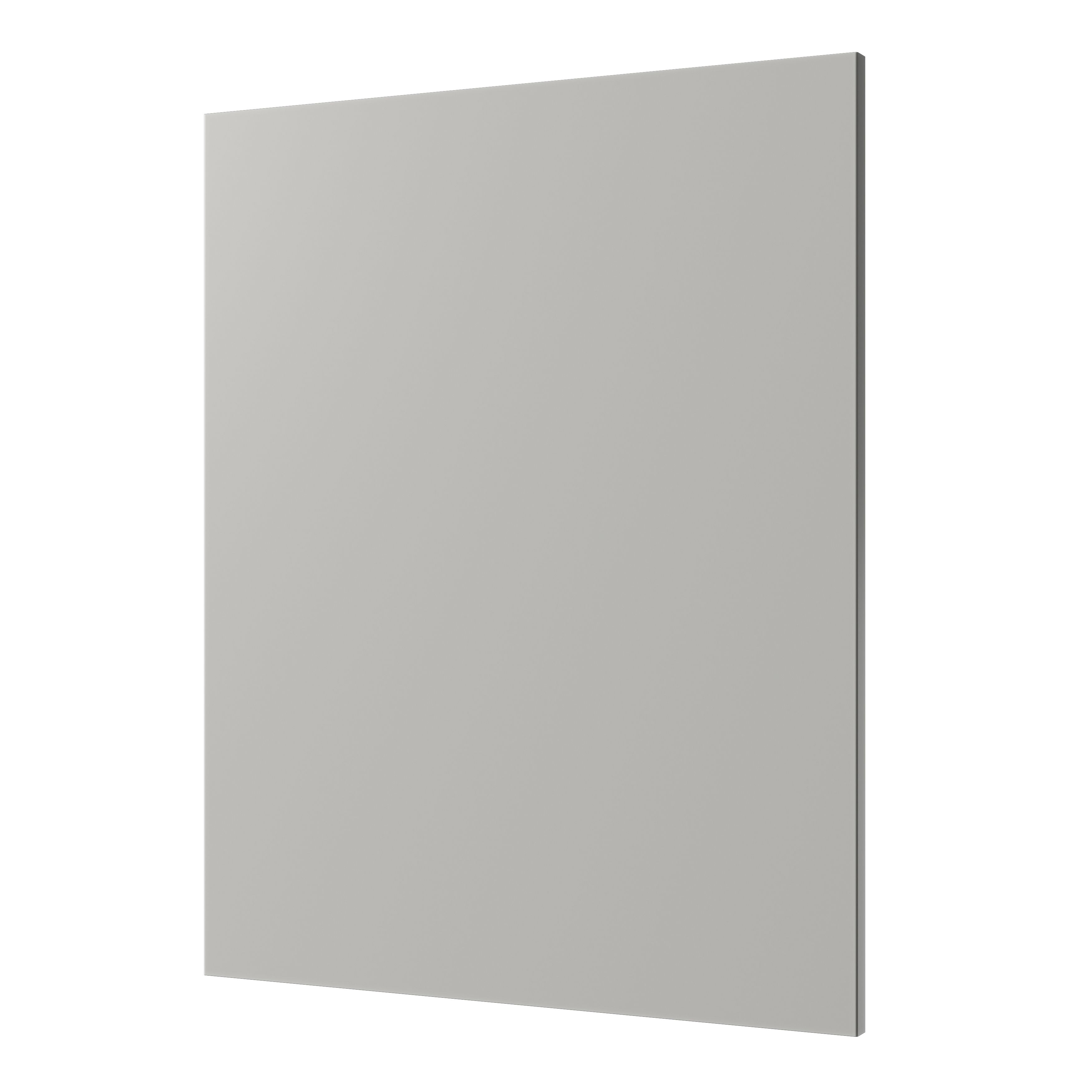 GoodHome Stevia Innovo handleless matt pewter grey slab Standard End panel (H)715mm (W)595mm