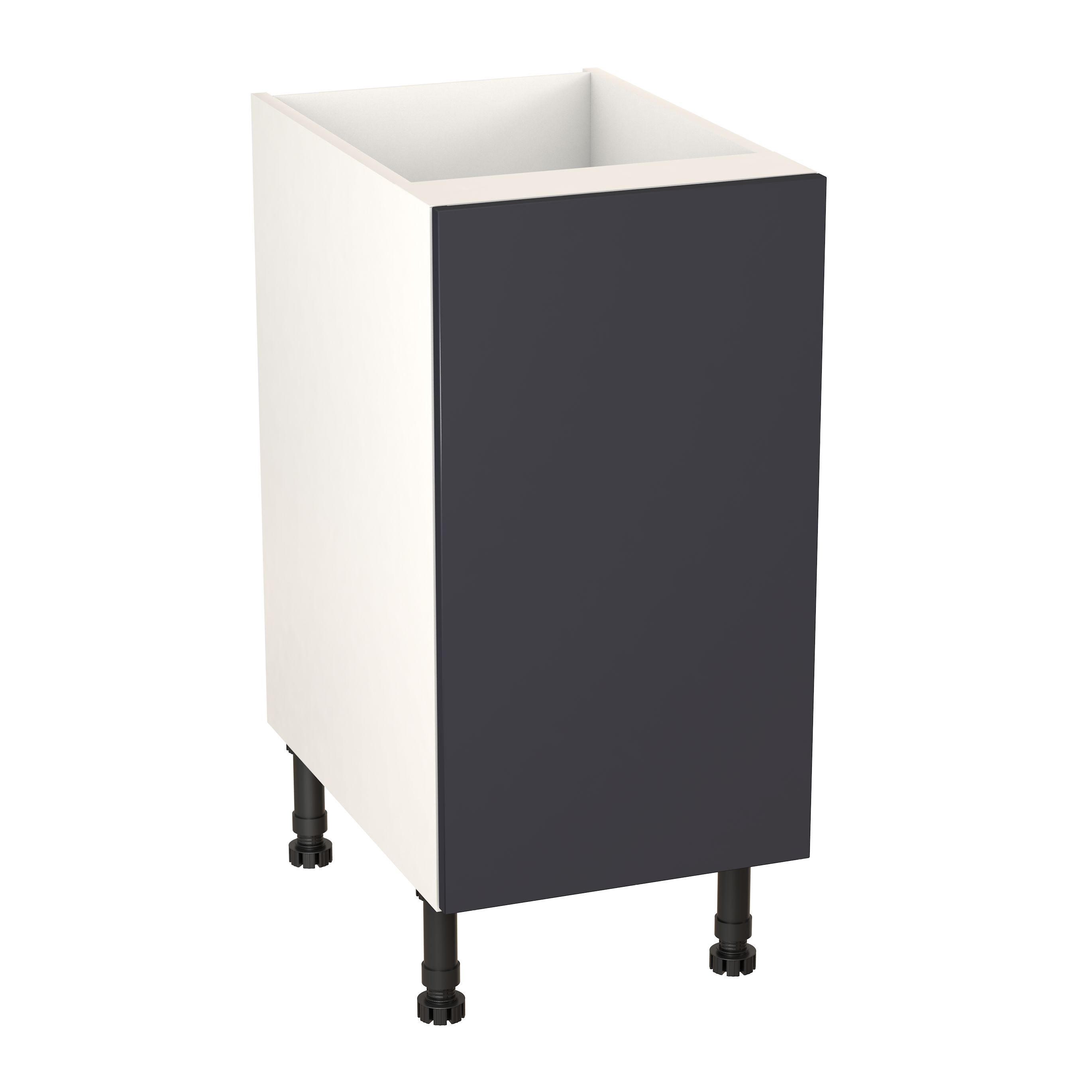 GoodHome Stevia Matt blue slab Base Kitchen cabinet (W)400mm (H)720mm