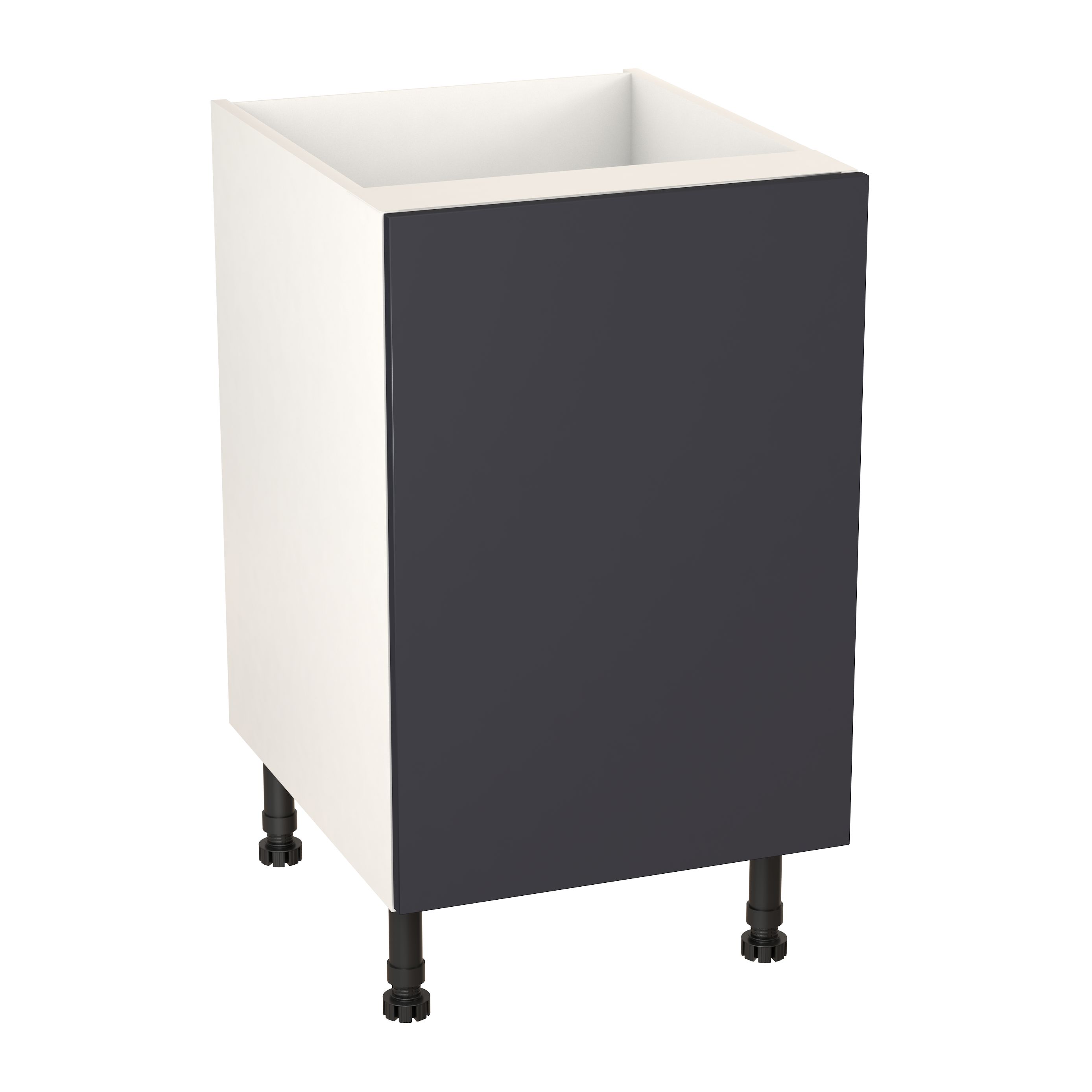 GoodHome Stevia Matt blue slab Base Kitchen cabinet (W)500mm (H)720mm