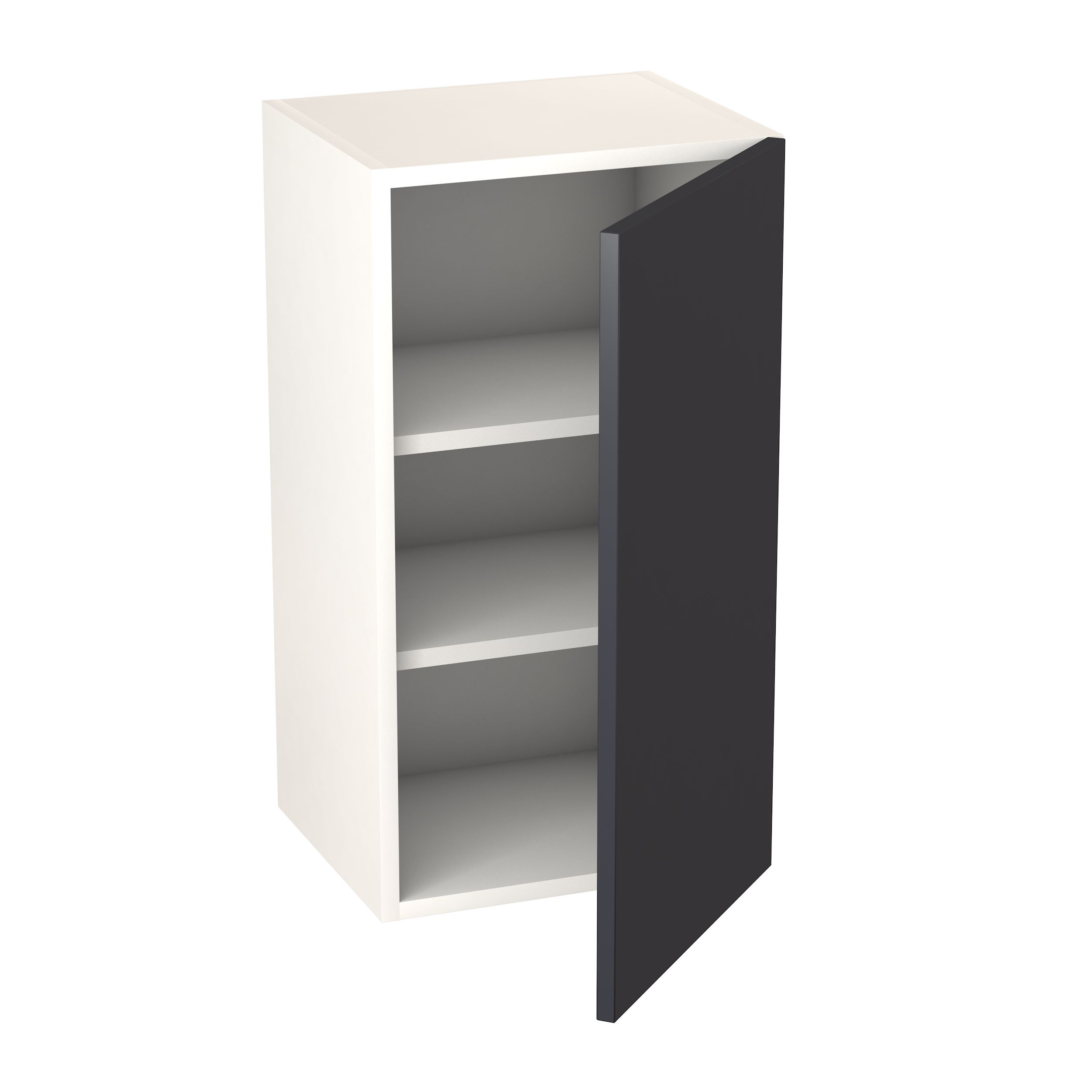 GoodHome Stevia Matt blue slab Wall Kitchen cabinet (W)400mm (H)720mm