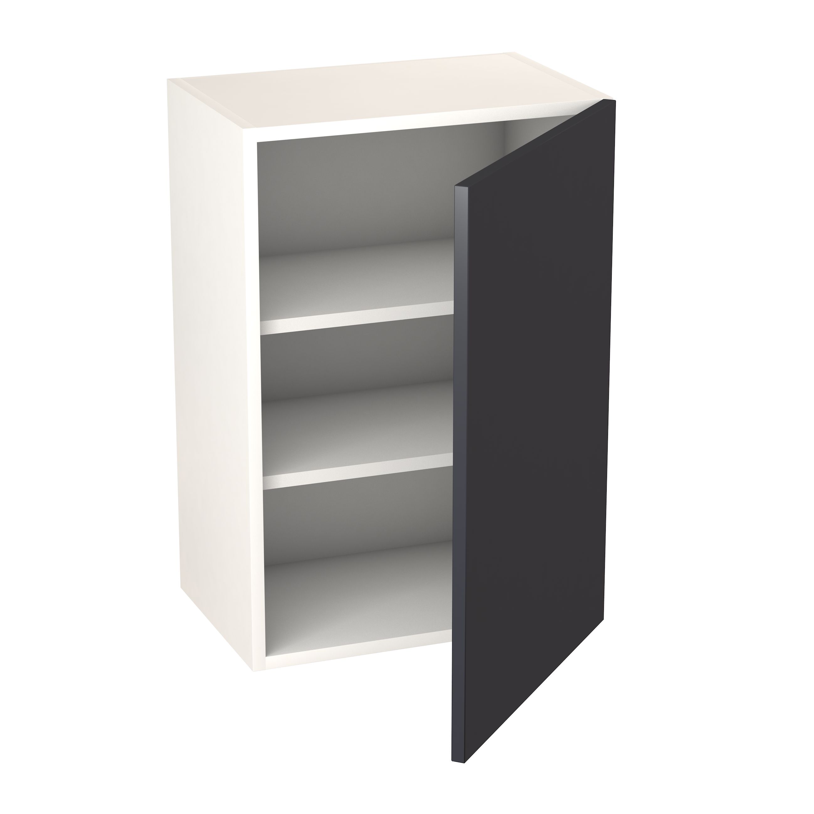 GoodHome Stevia Matt blue slab Wall Kitchen cabinet (W)500mm (H)720mm