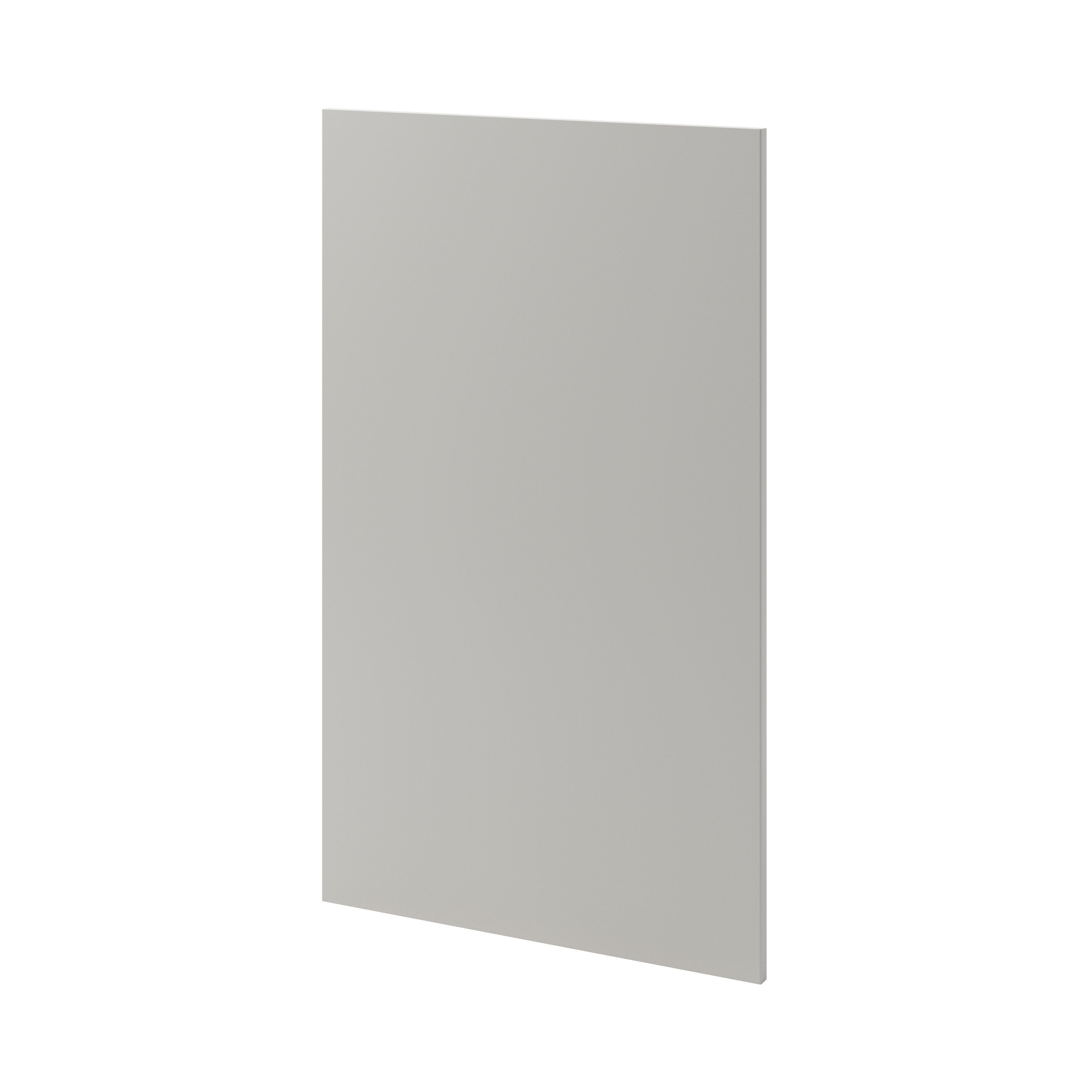 GoodHome Stevia Matt Pewter grey slab 50:50 Larder/Fridge freezer Cabinet door (W)600mm (H)1001mm (T)18mm