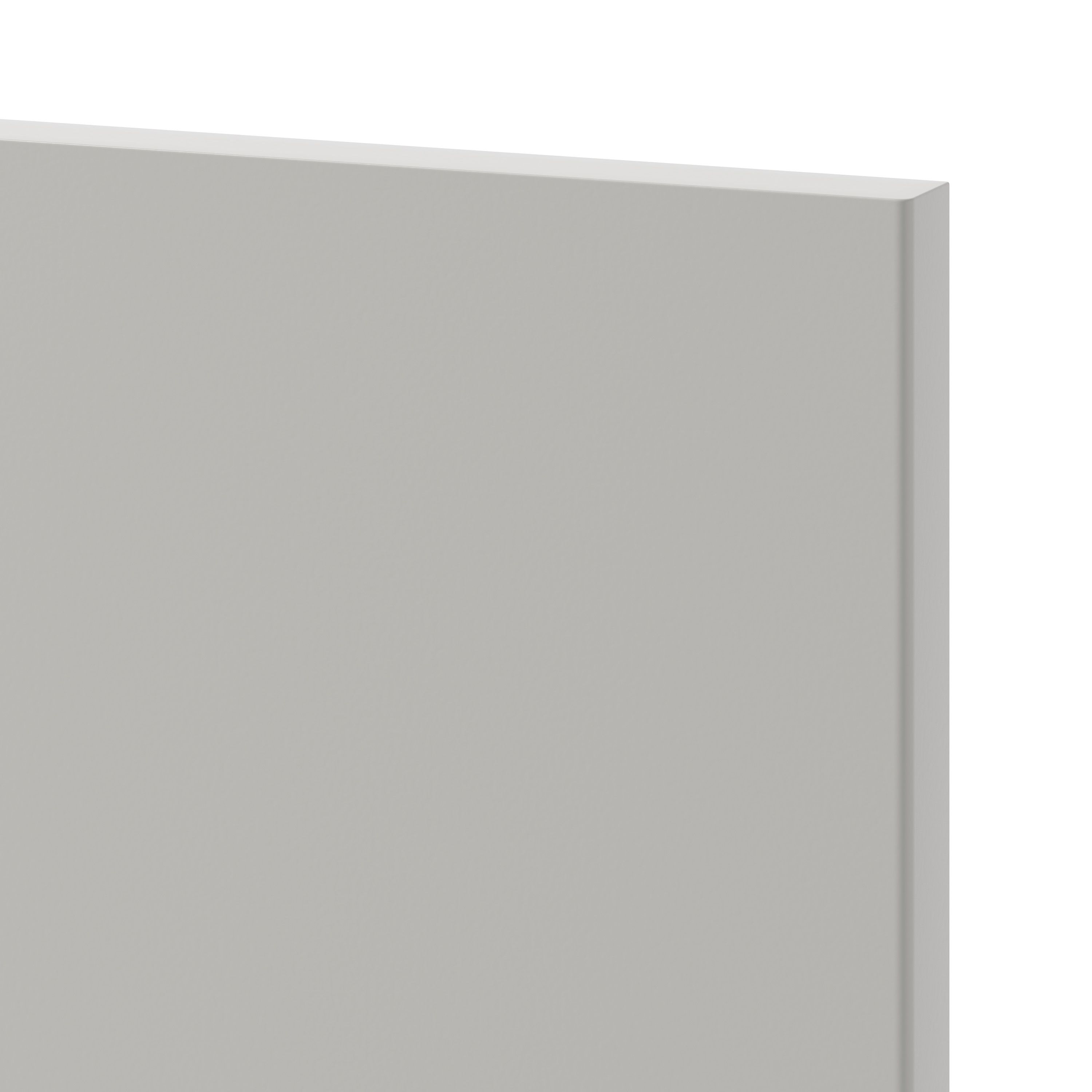 GoodHome Stevia Matt Pewter grey slab 70:30 Tall larder Cabinet door (W)300mm (H)1467mm (T)18mm