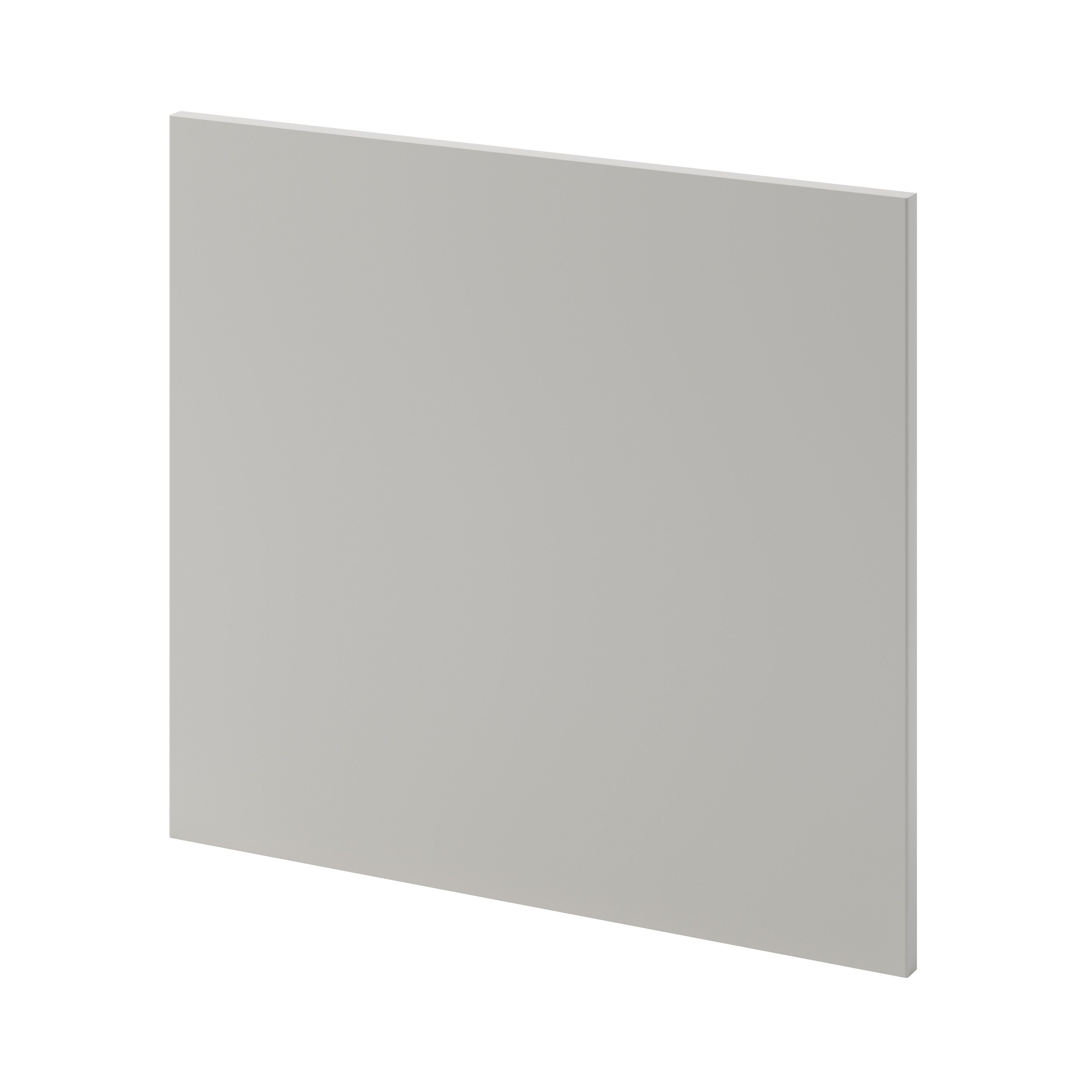 GoodHome Stevia Matt Pewter grey slab Appliance Cabinet door (W)600mm (H)543mm (T)18mm