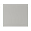 GoodHome Stevia Matt Pewter grey slab Drawer front, bridging door & bi fold door, (W)400mm (H)356mm (T)18mm