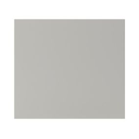 GoodHome Stevia Matt Pewter grey slab Drawer front, bridging door & bi fold door, (W)400mm (H)356mm (T)18mm