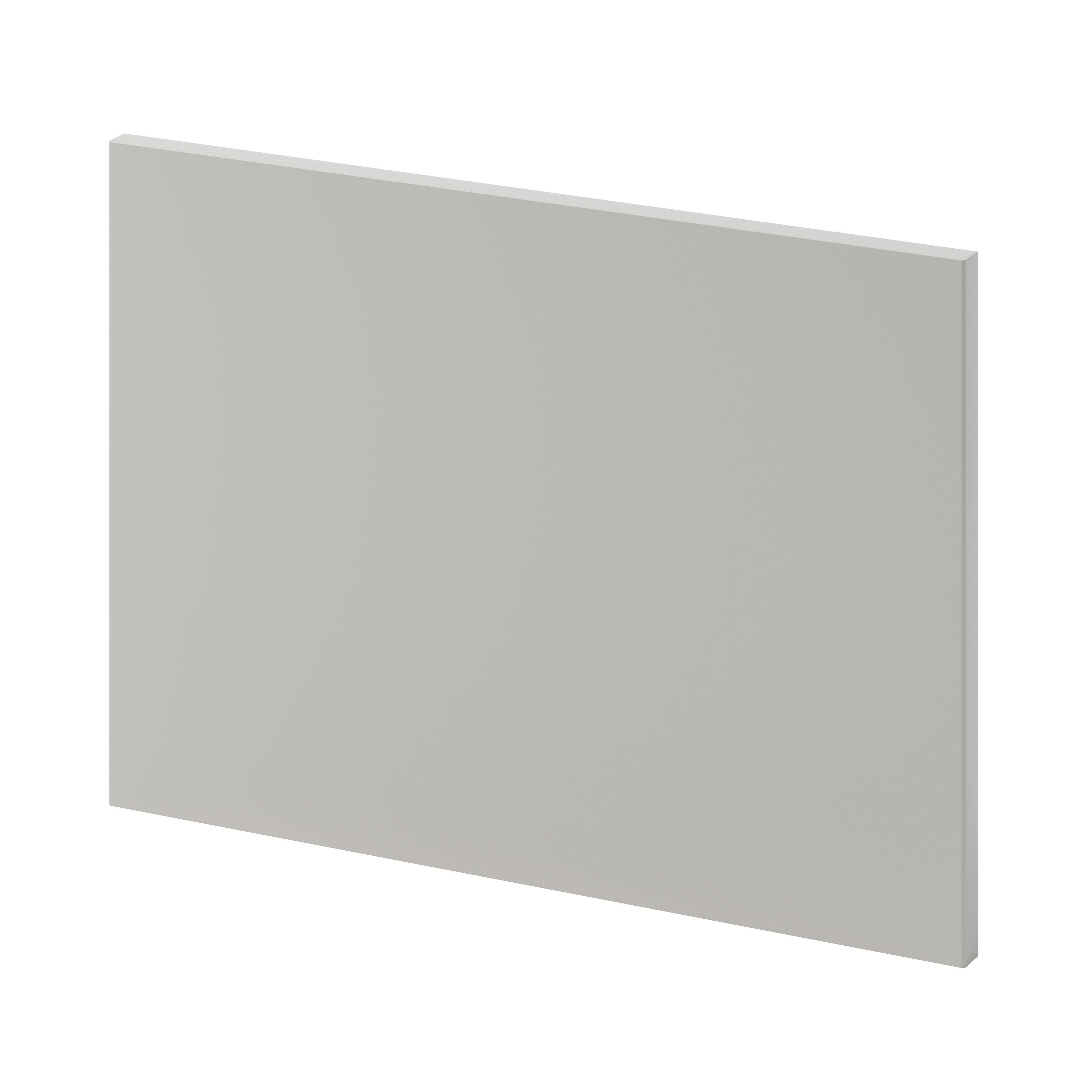 GoodHome Stevia Matt Pewter grey slab Drawer front, bridging door & bi fold door, (W)500mm (H)356mm (T)18mm