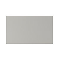 GoodHome Stevia Matt Pewter grey slab Drawer front, bridging door & bi fold door, (W)600mm (H)356mm (T)18mm