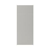 GoodHome Stevia Matt Pewter grey slab Drawerline door & drawer front, (W)300mm (H)715mm (T)18mm