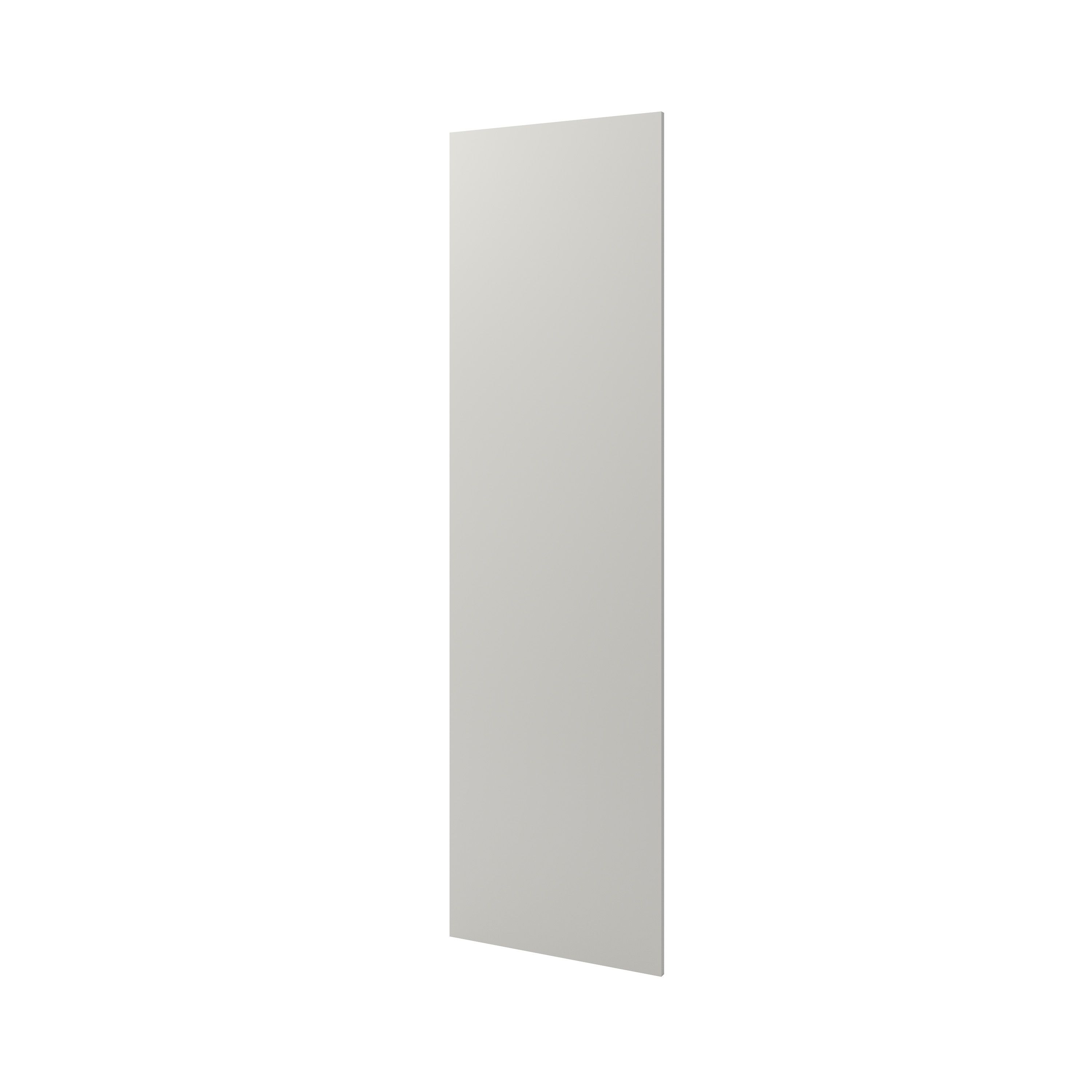 GoodHome Stevia Matt Pewter grey slab Standard End panel (H)2010mm (W)570mm, Pair