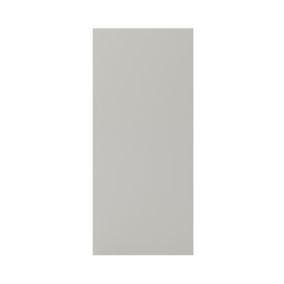 GoodHome Stevia Matt Pewter grey slab Standard End panel (H)720mm (W)320mm