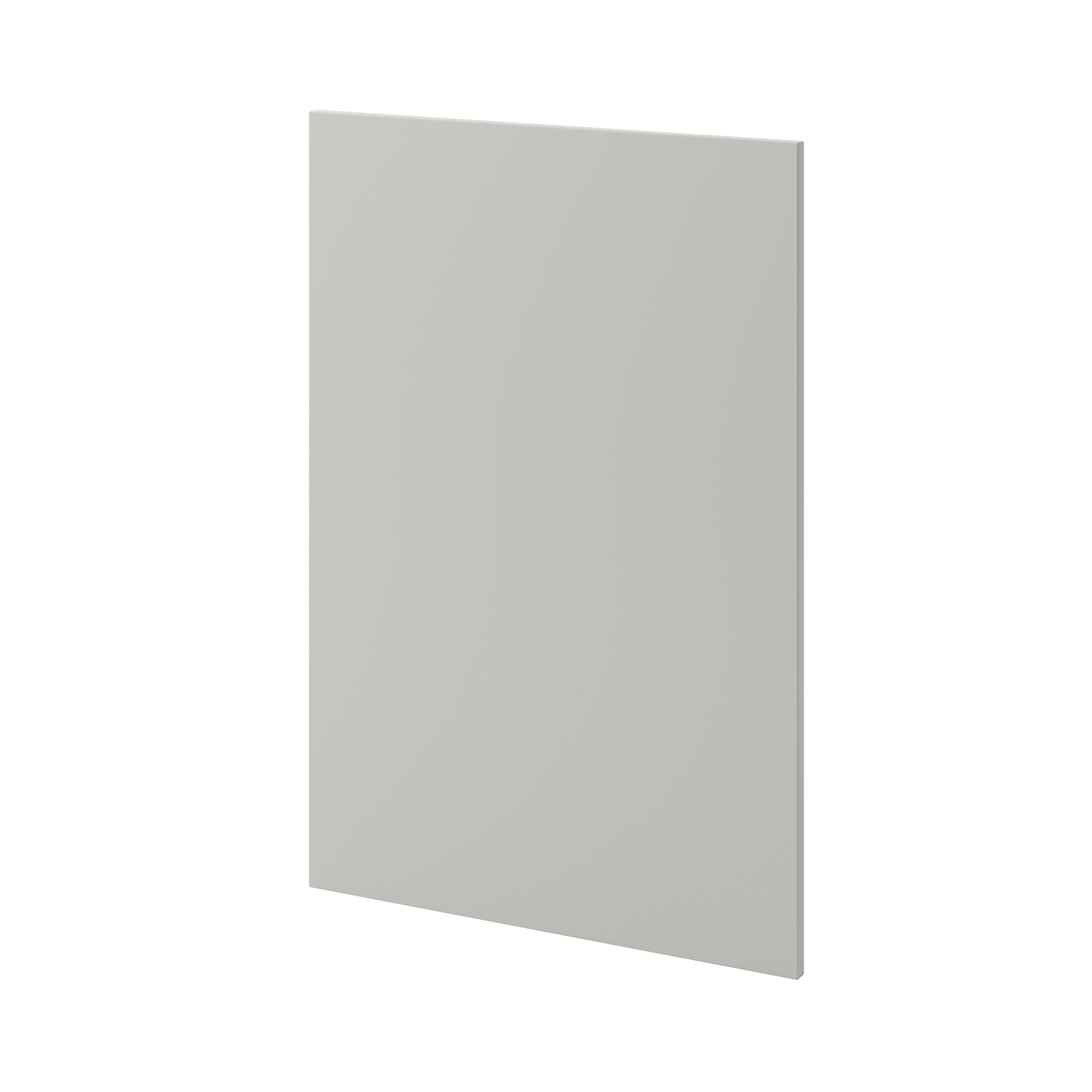 GoodHome Stevia Matt Pewter grey slab Standard End panel (H)870mm (W)590mm