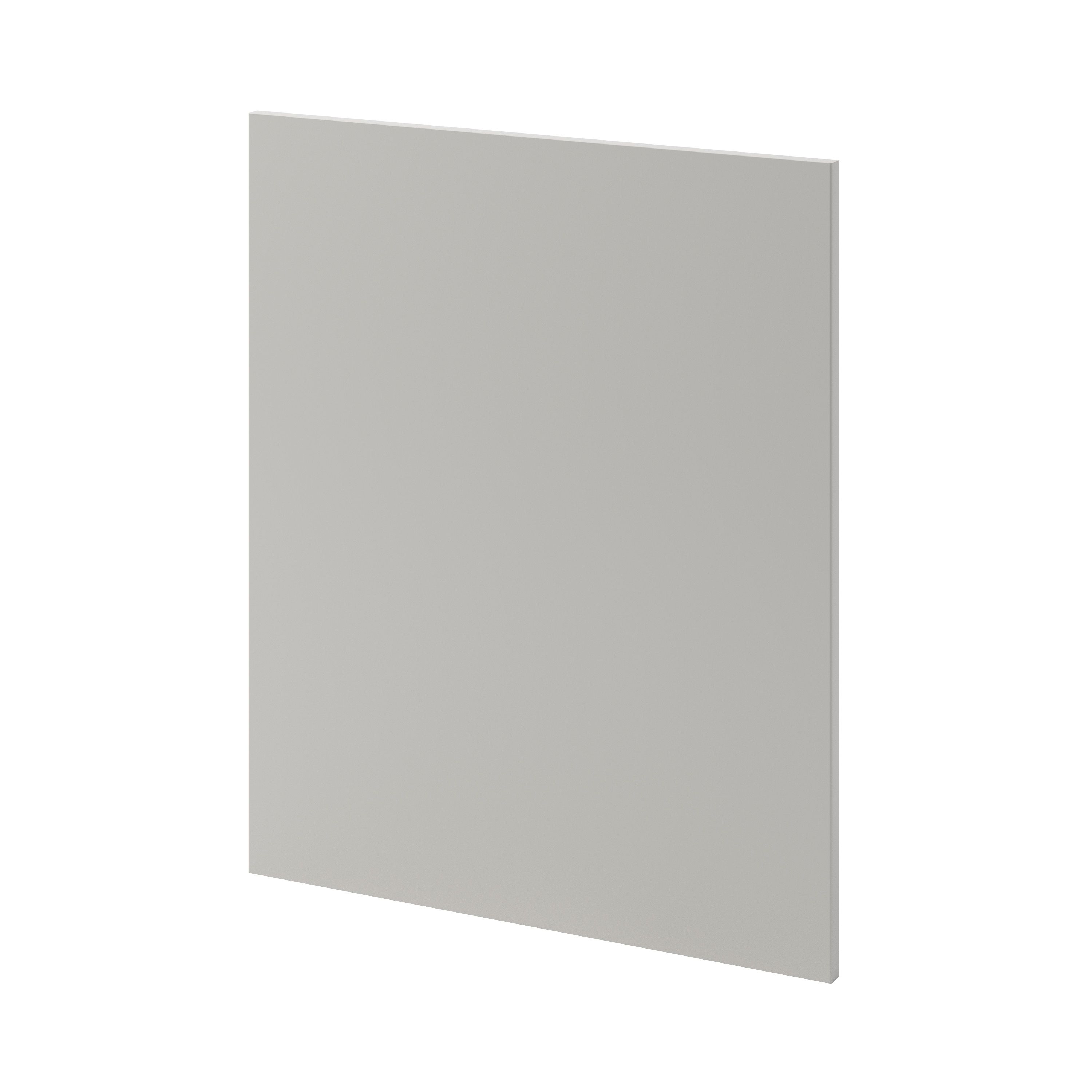 GoodHome Stevia Matt Pewter grey slab Tall appliance Cabinet door (W)600mm (H)723mm (T)18mm